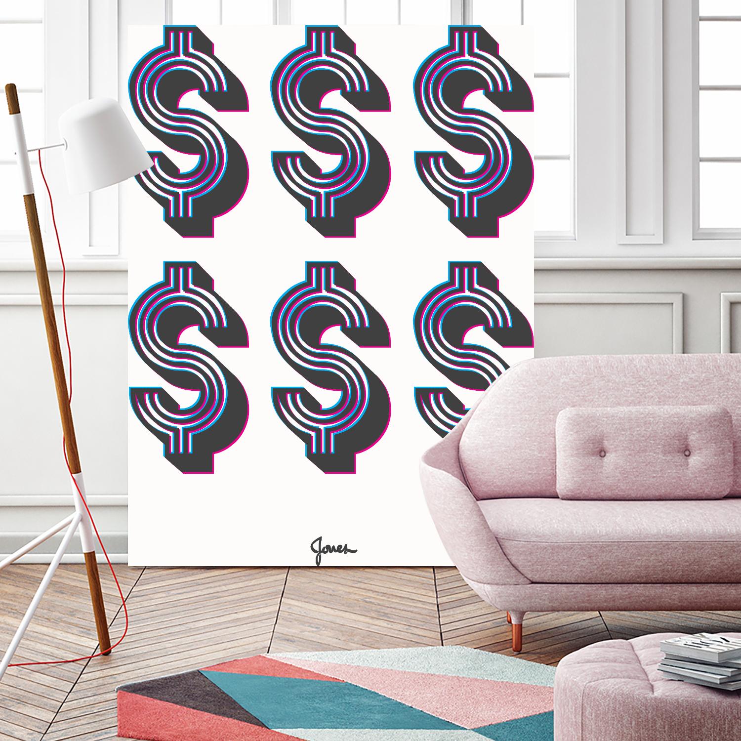 Money Money Money by Parker Jones on GIANT ART - white contemporary