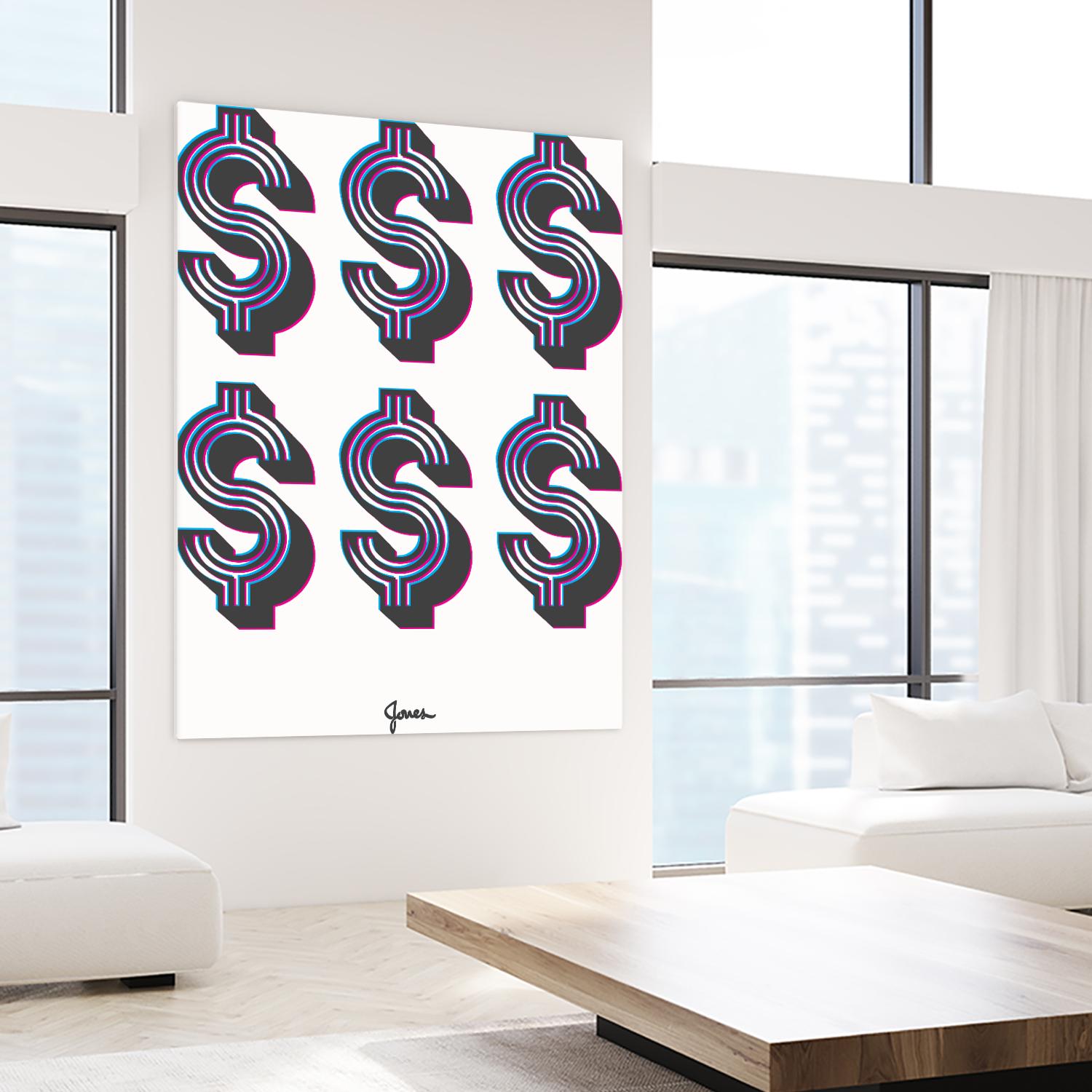 Money Money Money by Parker Jones on GIANT ART - white contemporary