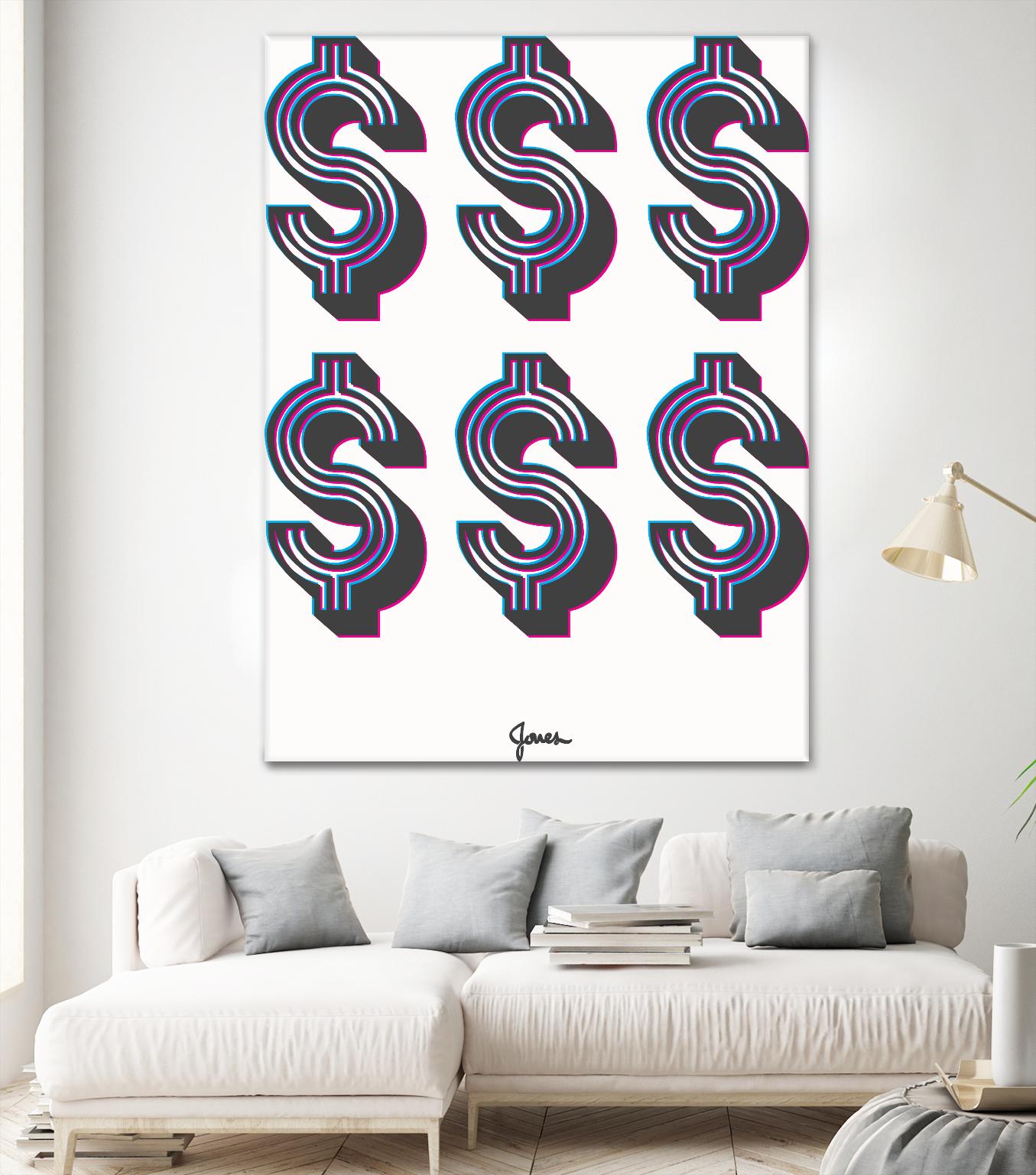 Money Money Money by Parker Jones on GIANT ART - white contemporary