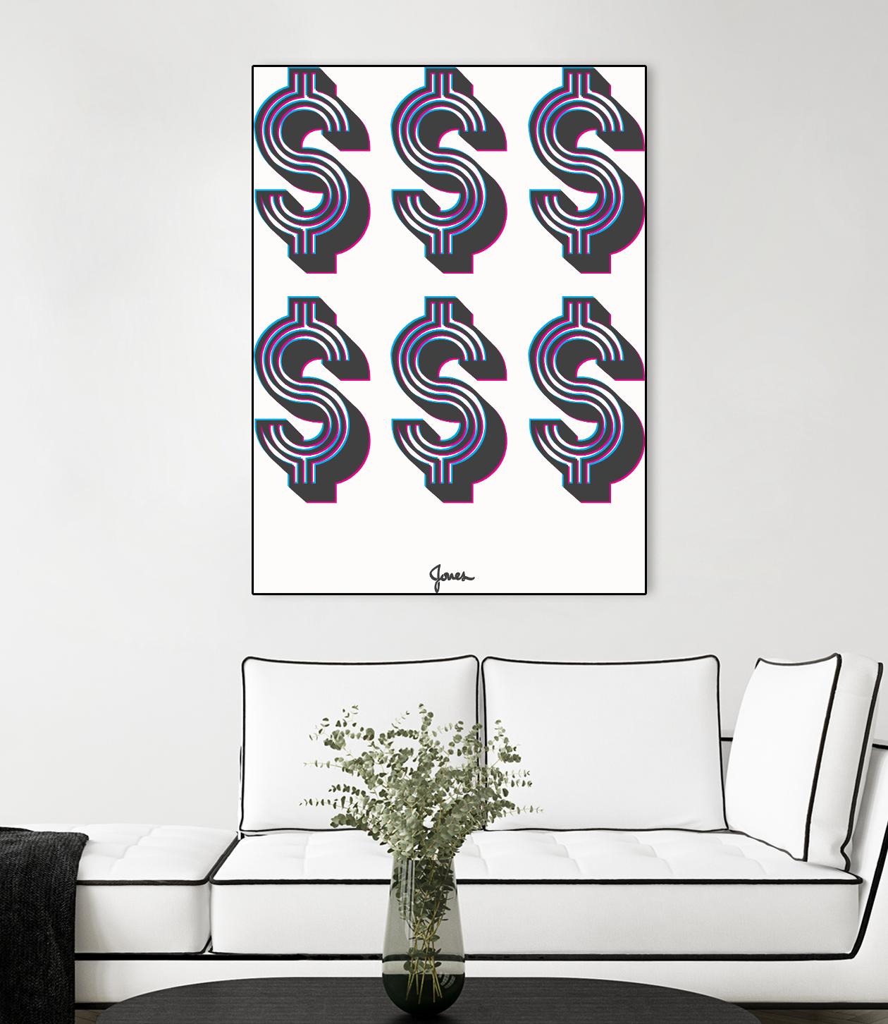 Money Money Money by Parker Jones on GIANT ART - white contemporary