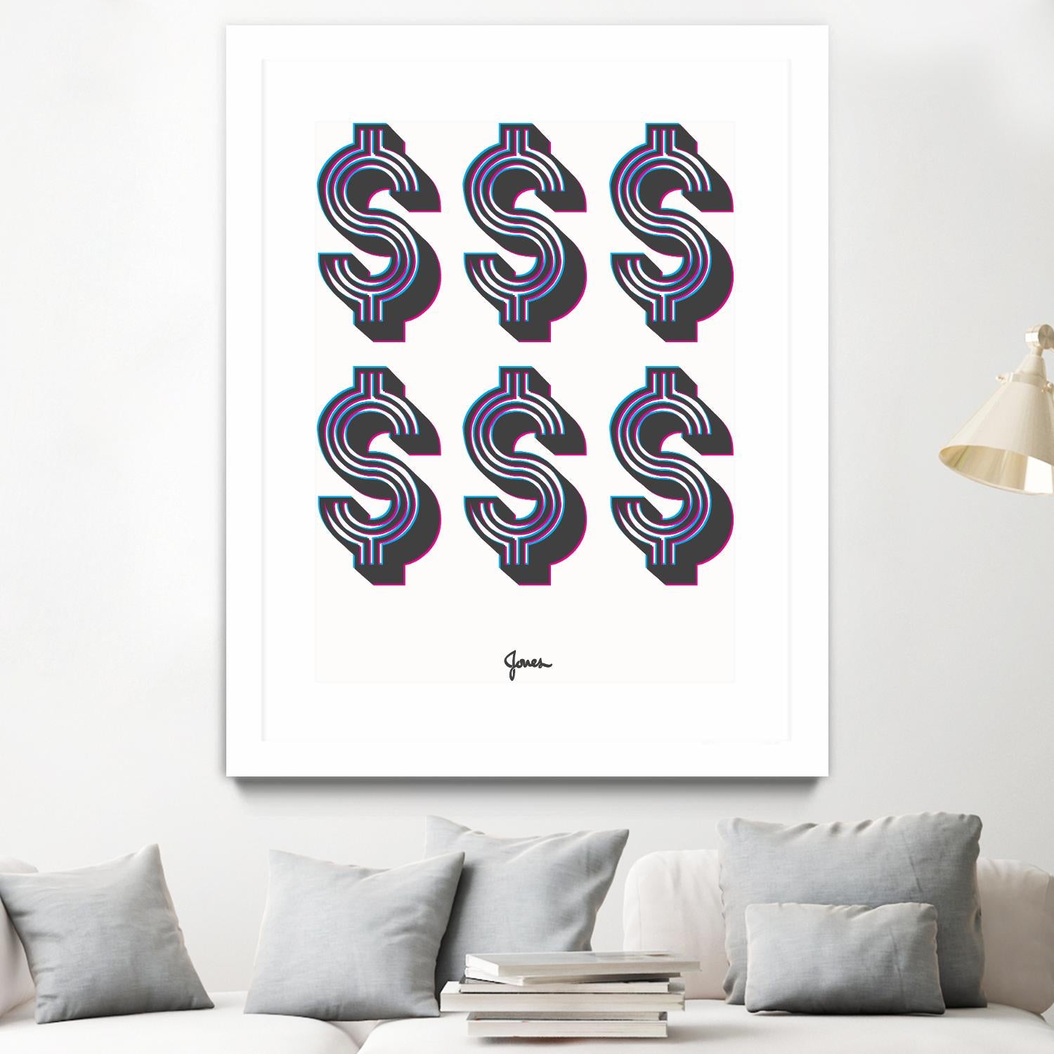 Money Money Money by Parker Jones on GIANT ART - white contemporary