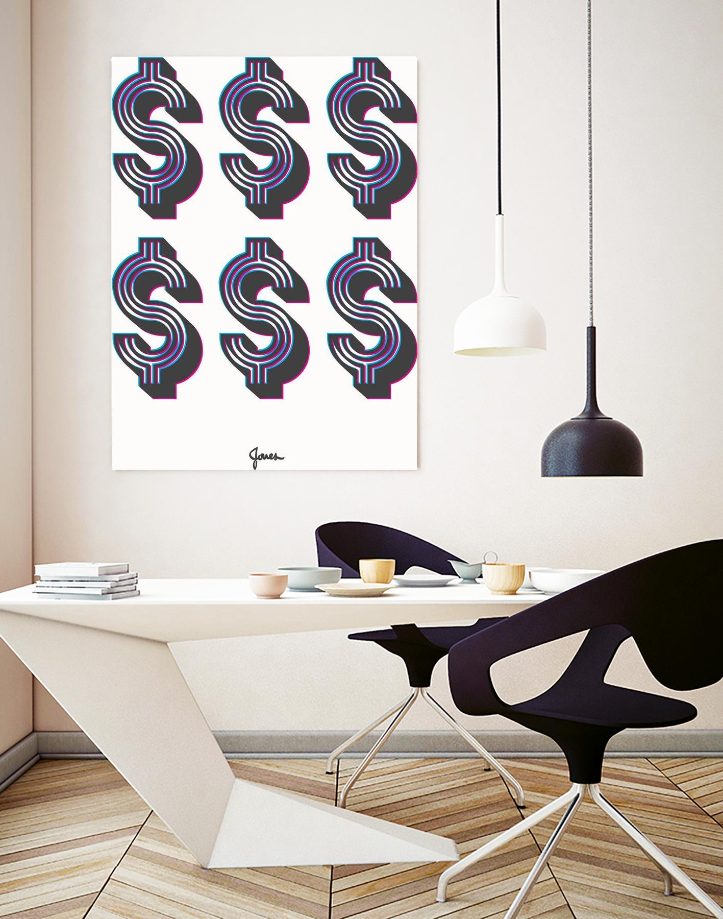 Money Money Money by Parker Jones on GIANT ART - white contemporary