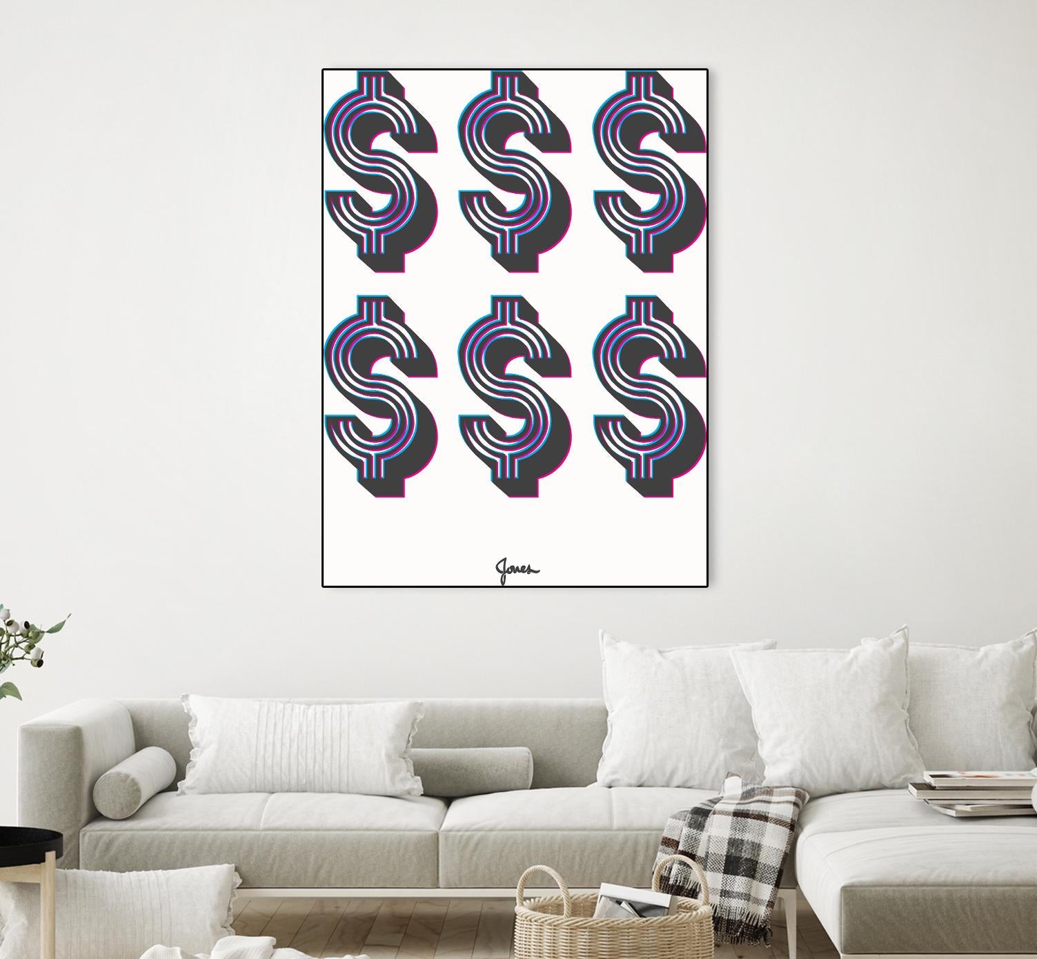 Money Money Money by Parker Jones on GIANT ART - white contemporary