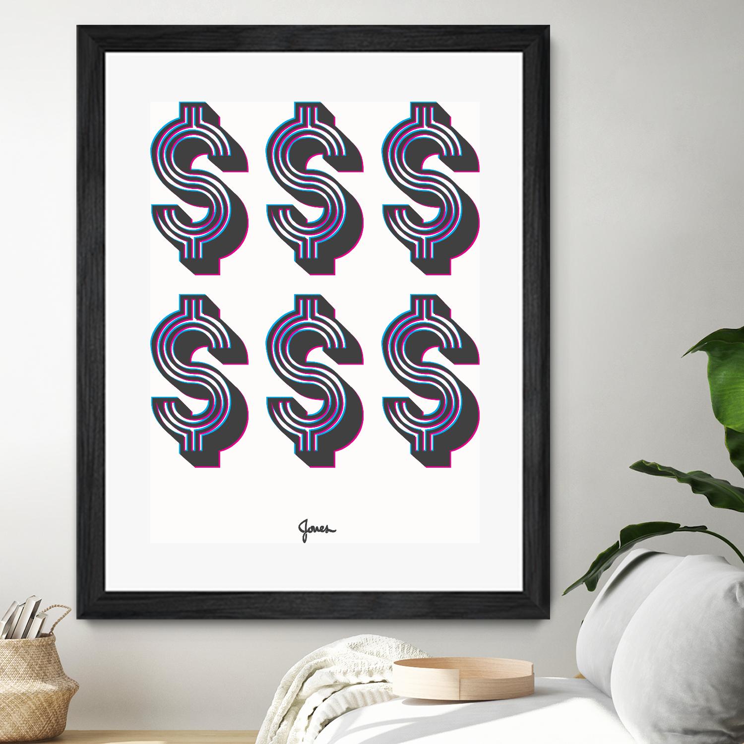 Money Money Money by Parker Jones on GIANT ART - white contemporary
