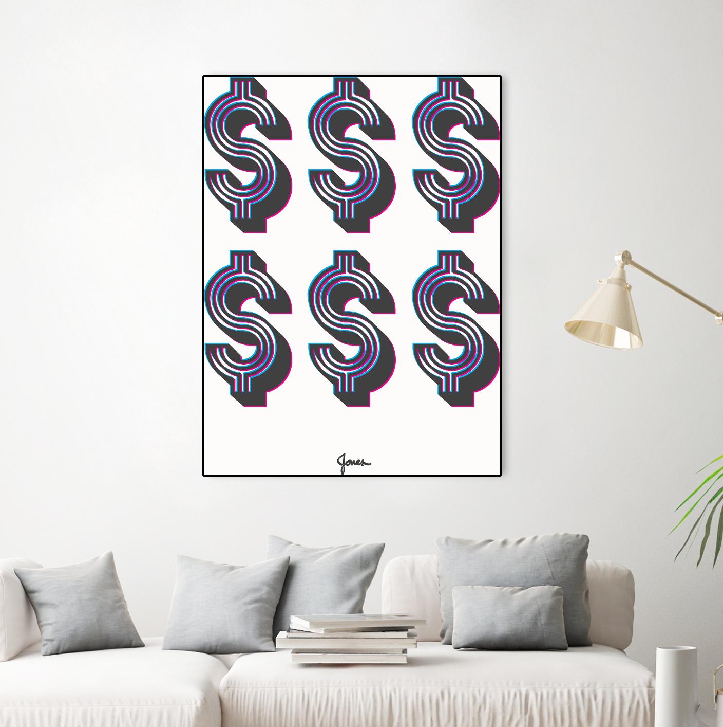 Money Money Money by Parker Jones on GIANT ART - white contemporary