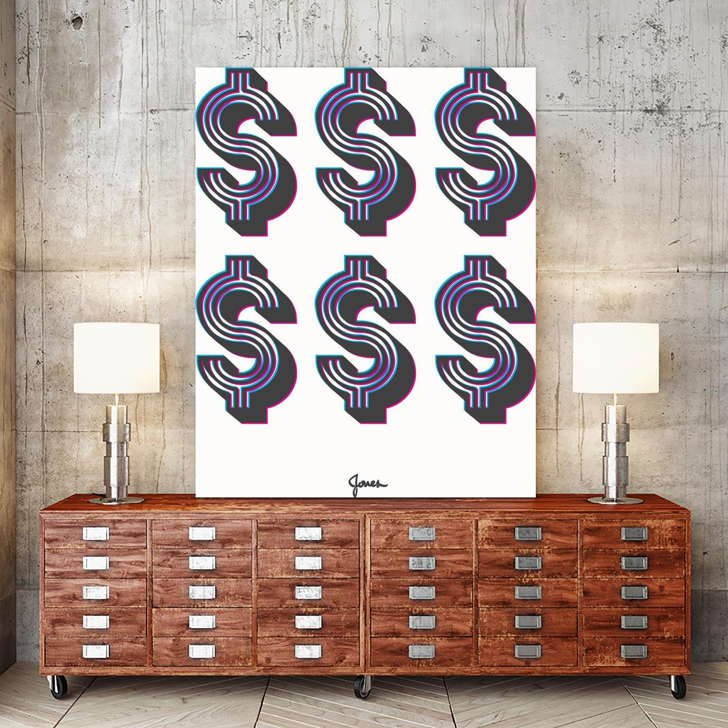 Money Money Money by Parker Jones on GIANT ART - white contemporary