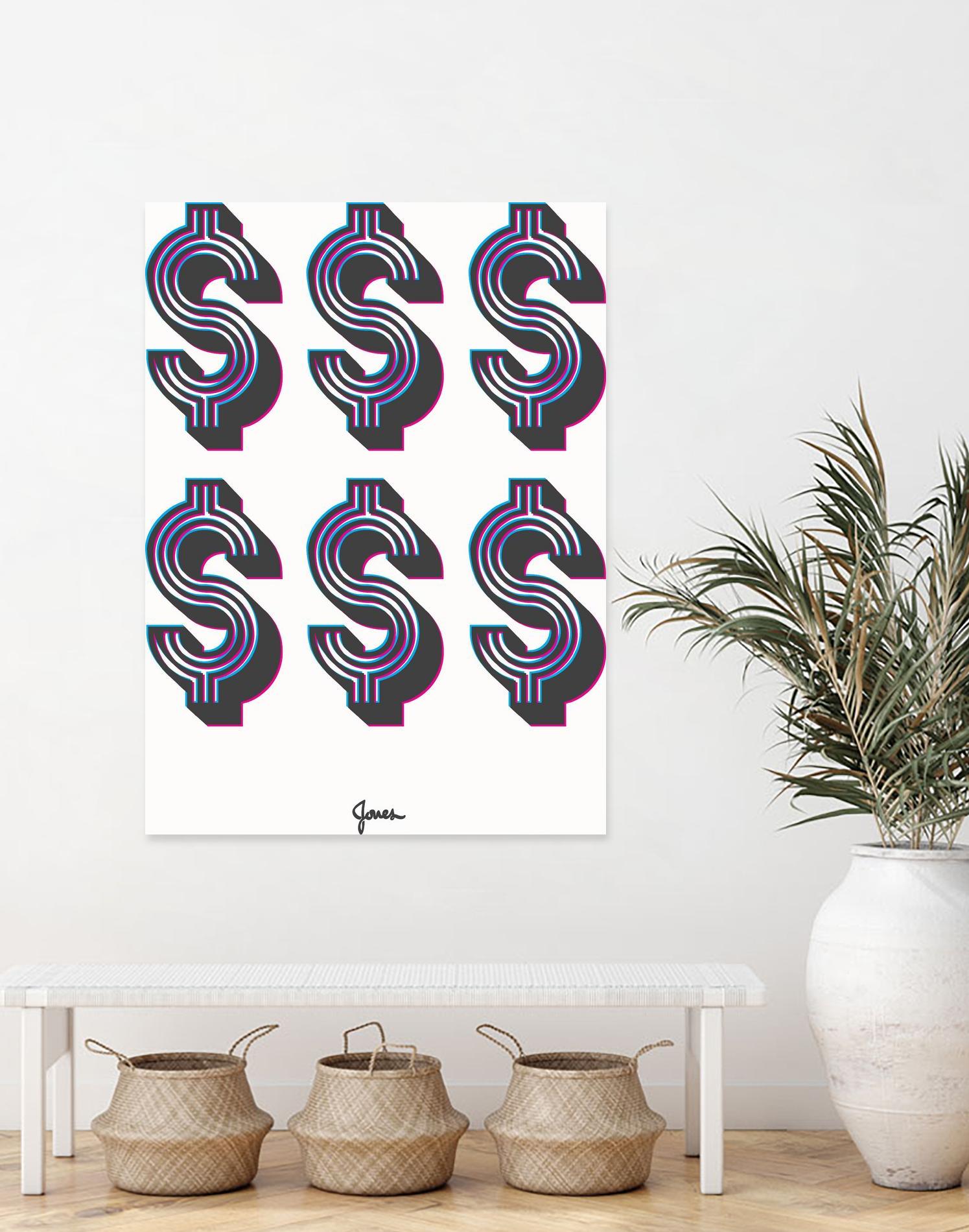 Money Money Money by Parker Jones on GIANT ART - white contemporary