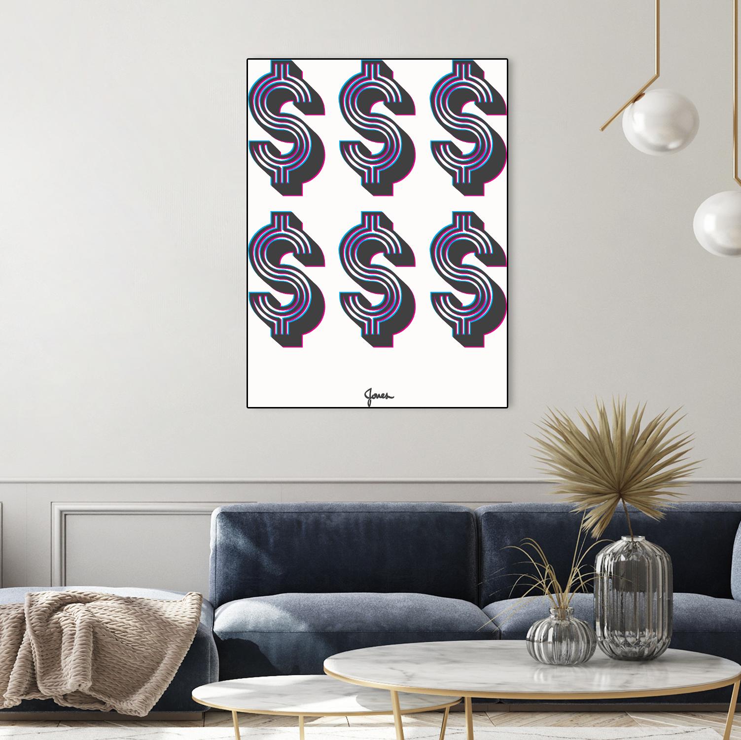 Money Money Money by Parker Jones on GIANT ART - white contemporary