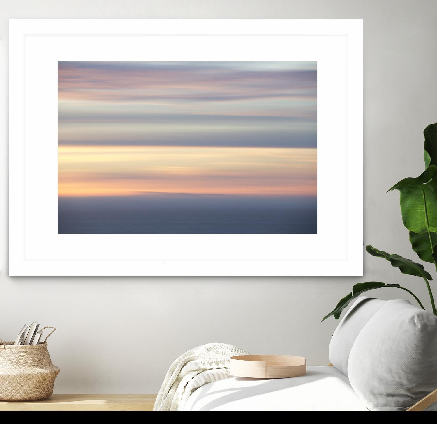 Ocean Kisses Sky by Erle KaCee on GIANT ART - blue photo art