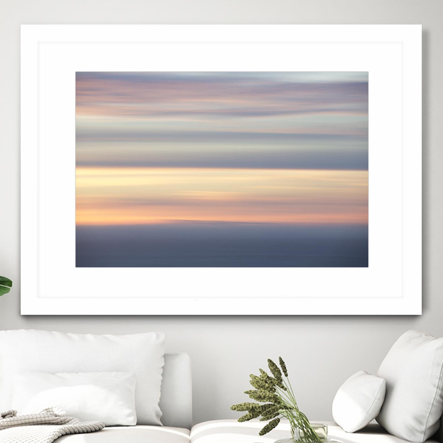 Ocean Kisses Sky by Erle KaCee on GIANT ART - blue photo art