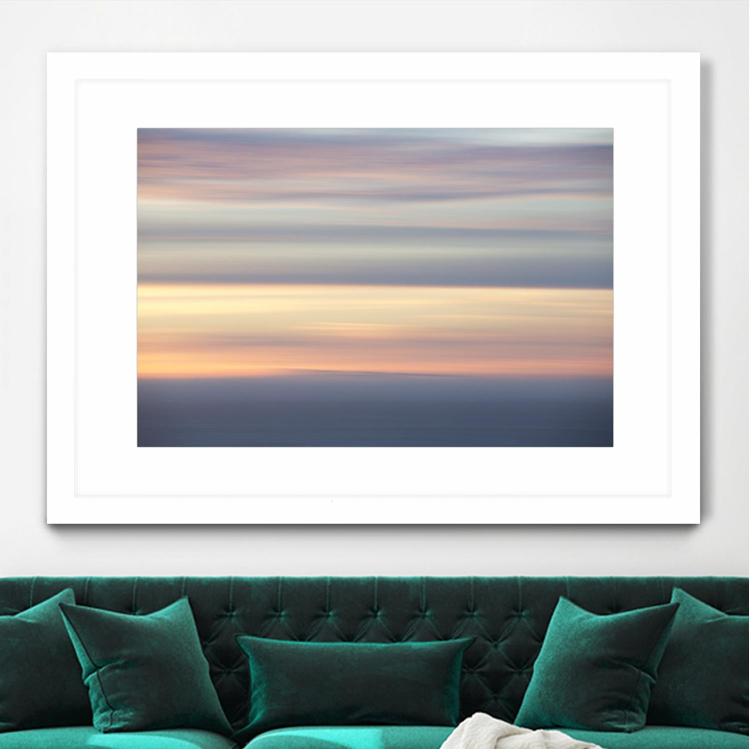 Ocean Kisses Sky by Erle KaCee on GIANT ART - blue photo art