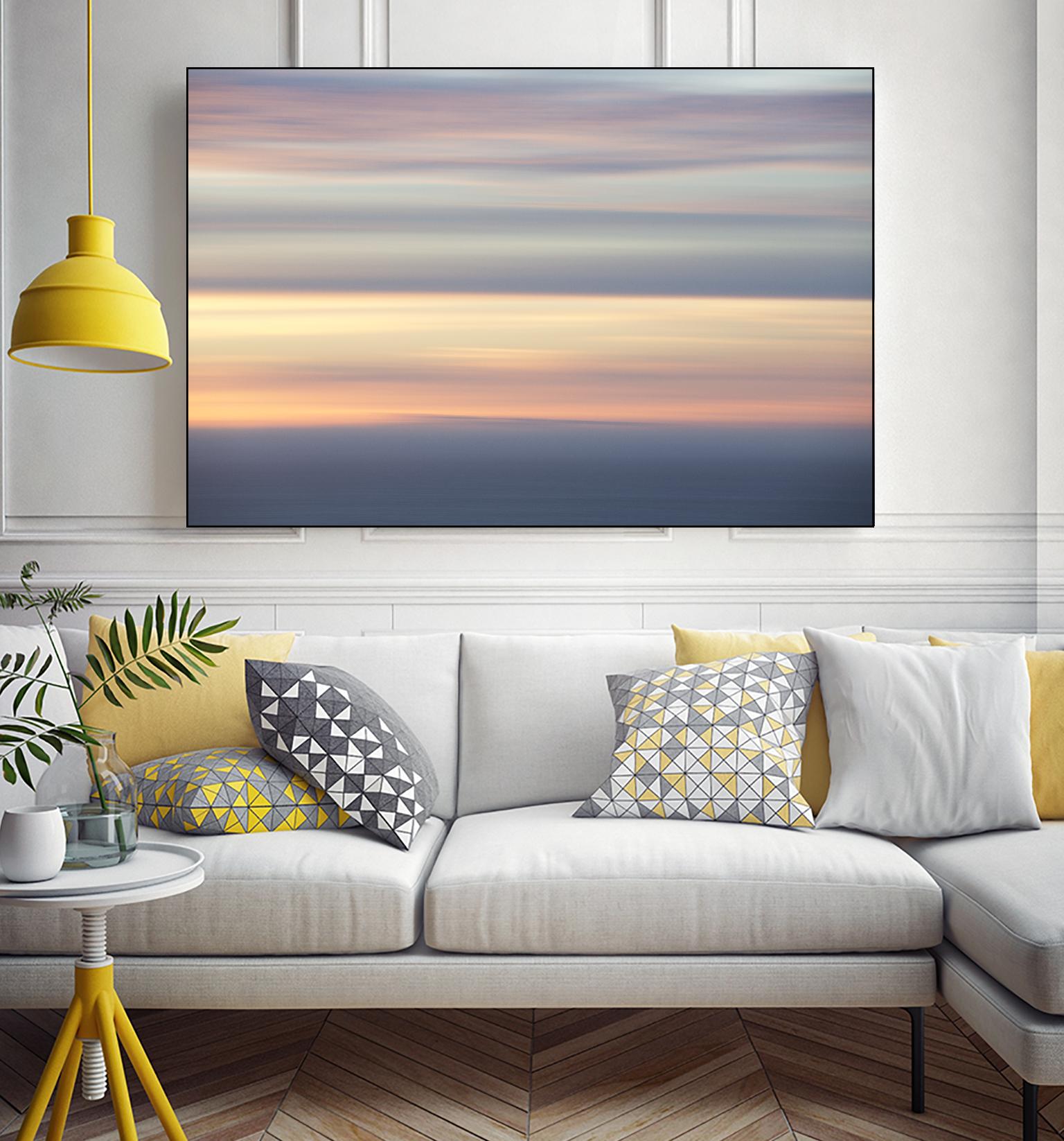 Ocean Kisses Sky by Erle KaCee on GIANT ART - blue photo art