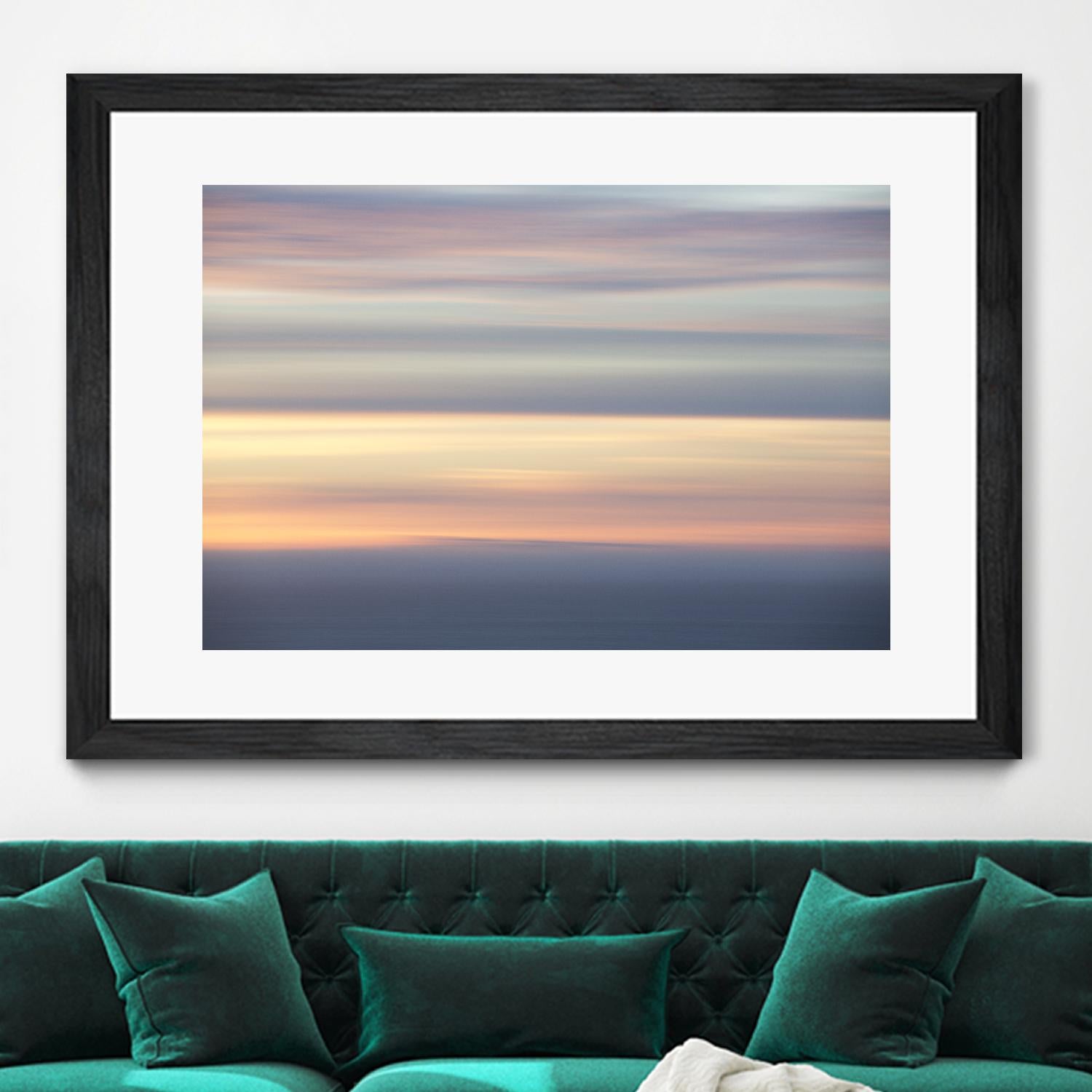 Ocean Kisses Sky by Erle KaCee on GIANT ART - blue photo art