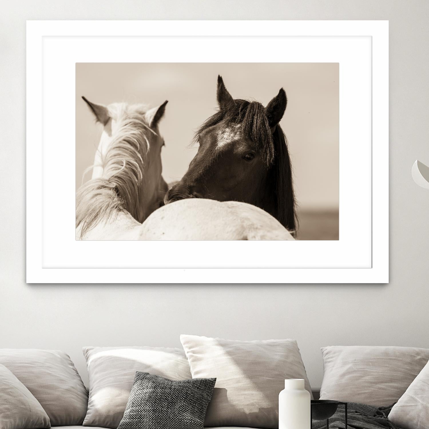 Nuzzles by Erle KaCee on GIANT ART - beige animals