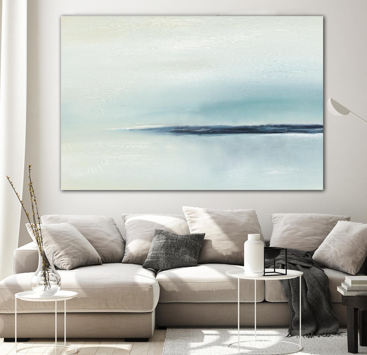 Stillness by Michele Gort on GIANT ART - beige abstract