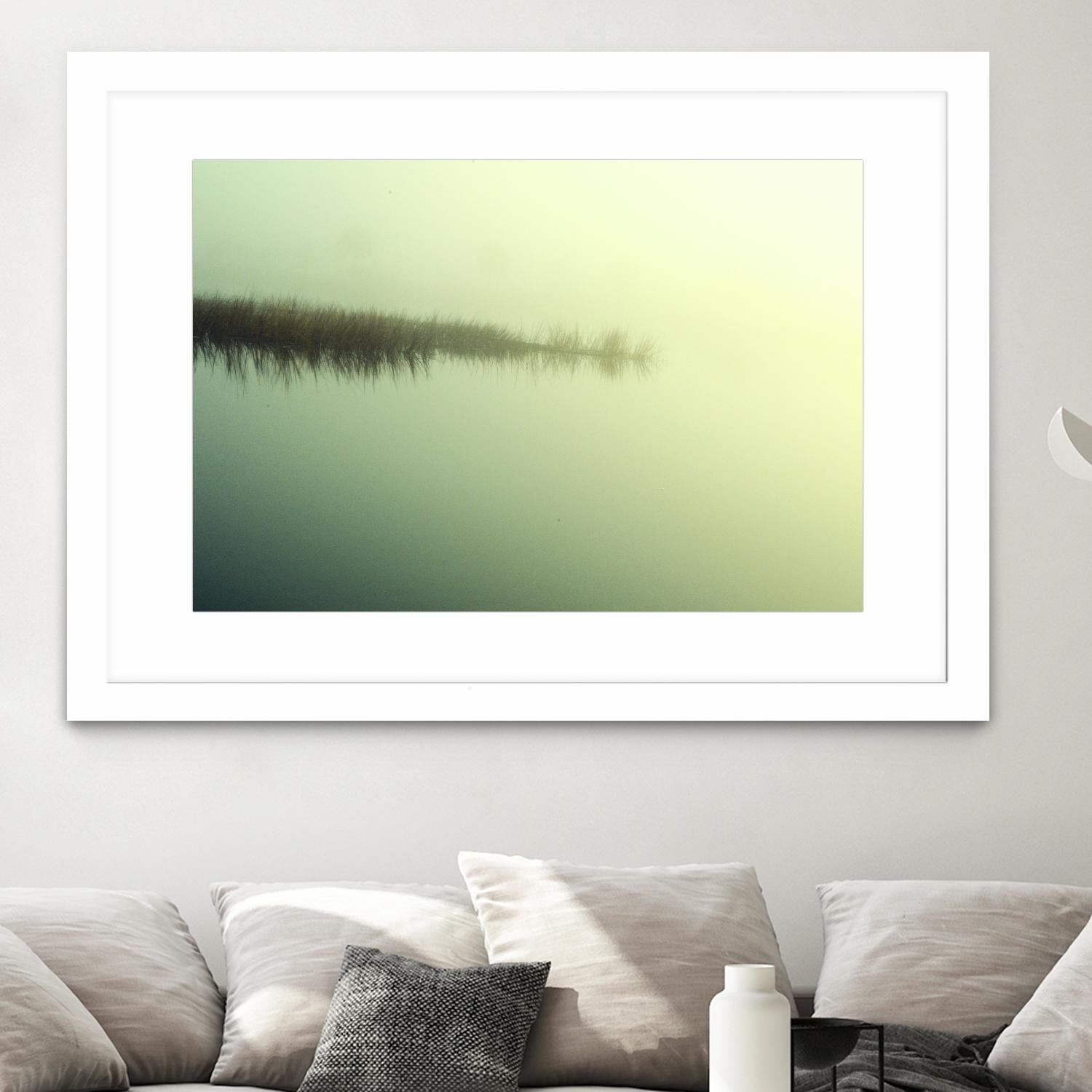 Peaceful Morning by Lori Prenner on GIANT ART - green landscape