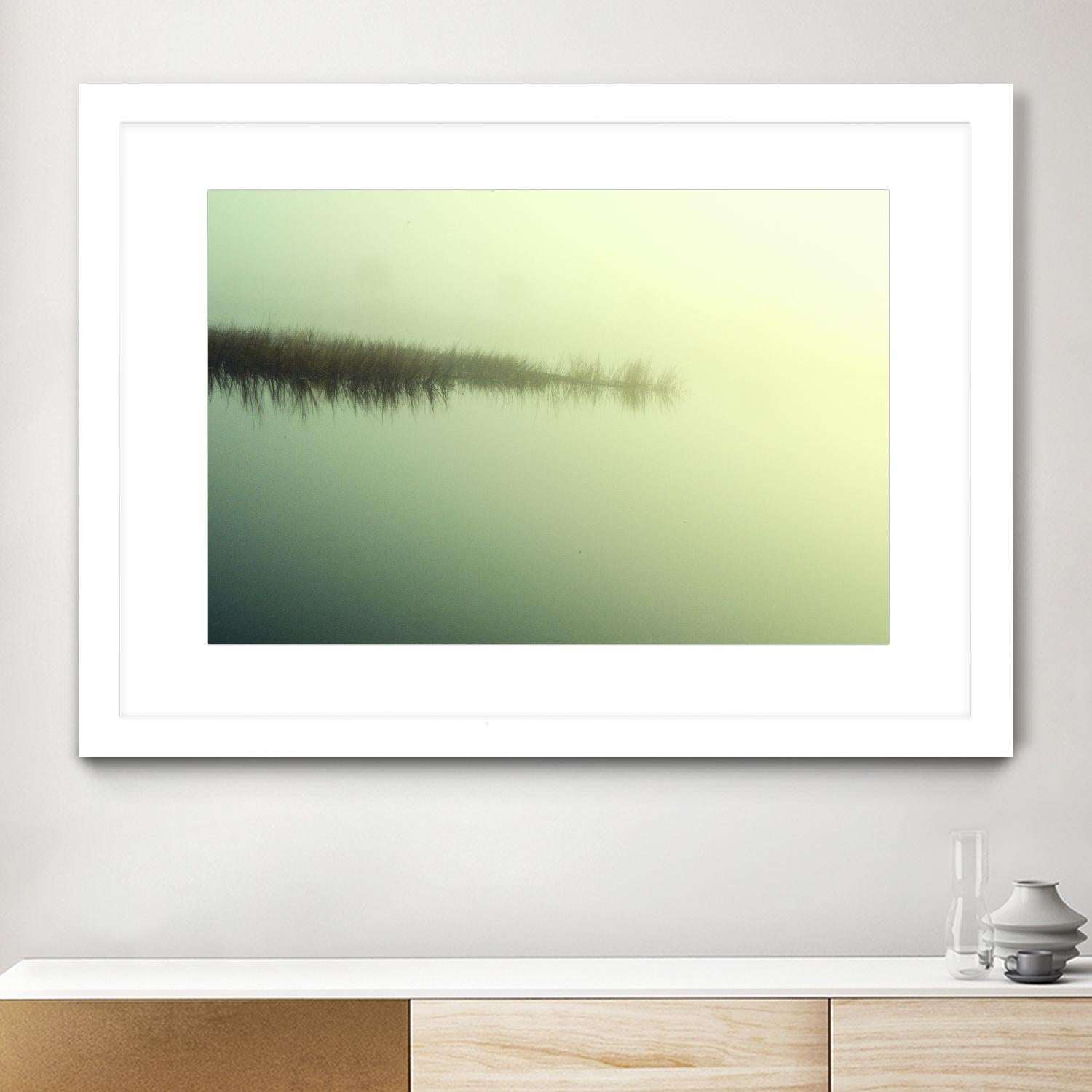 Peaceful Morning by Lori Prenner on GIANT ART - green landscape