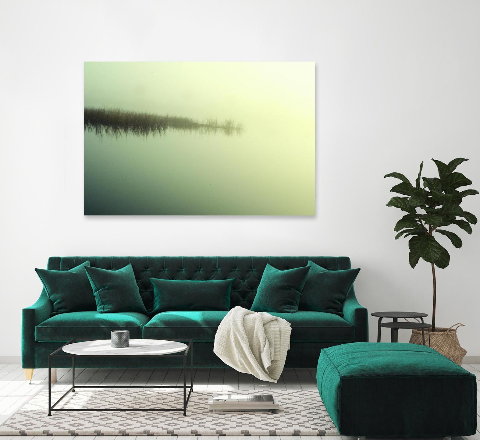 Peaceful Morning by Lori Prenner on GIANT ART - green landscape