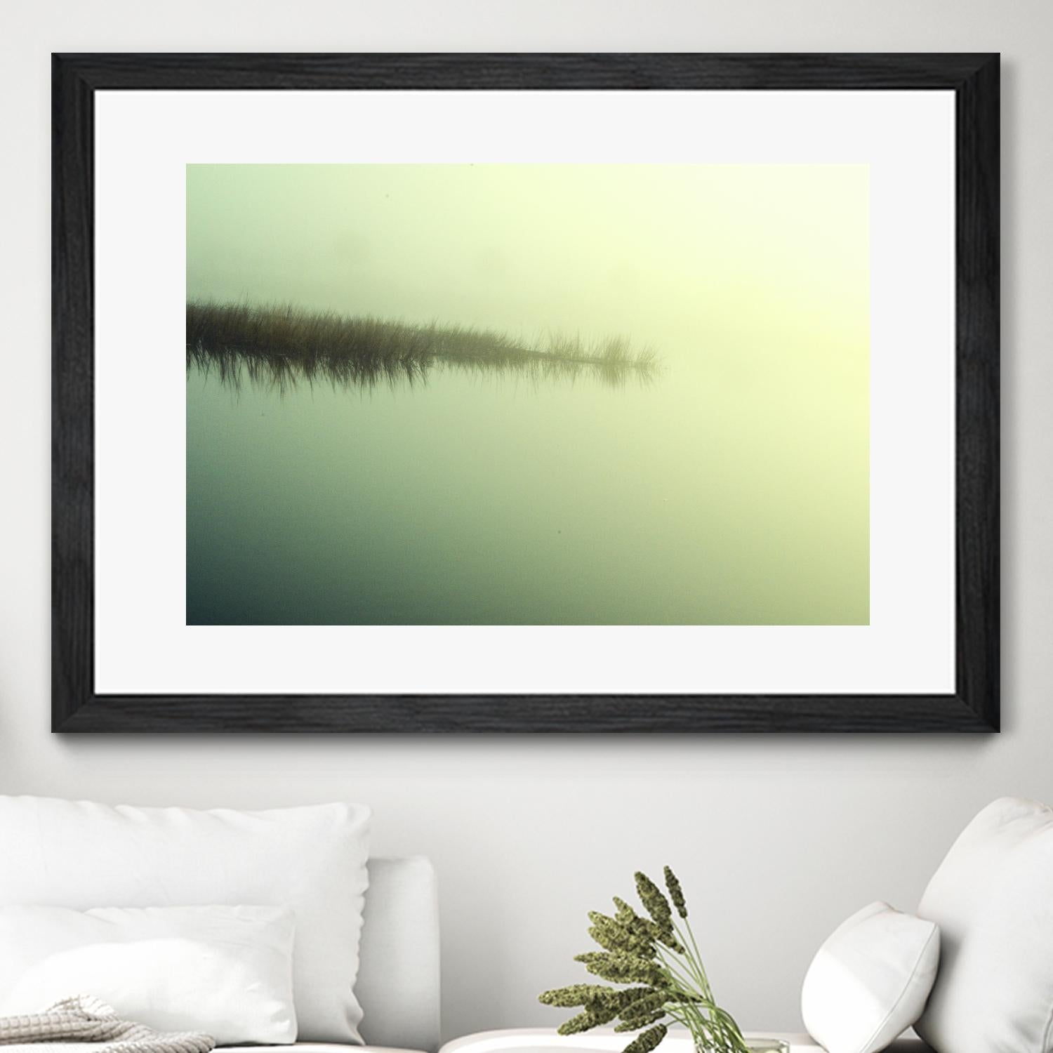 Peaceful Morning by Lori Prenner on GIANT ART - green landscape