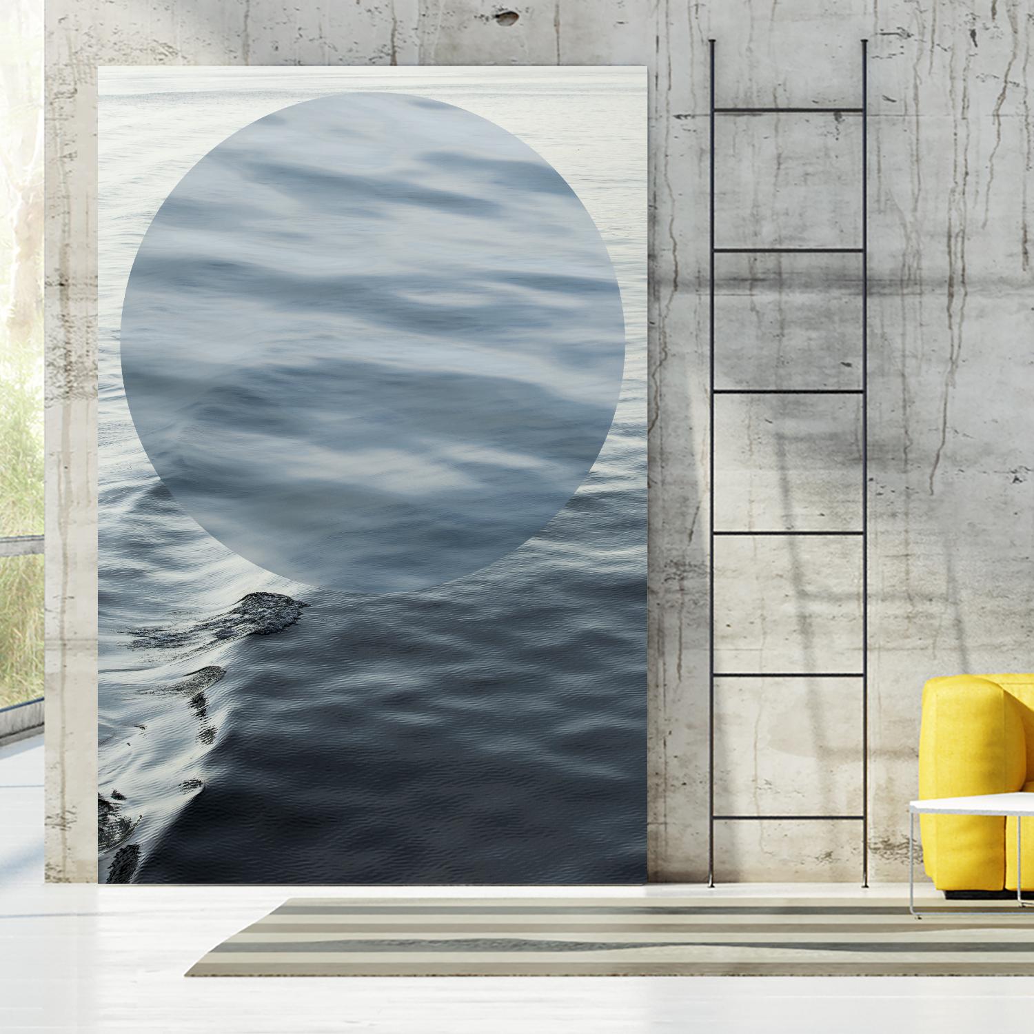 Round Geometric by Aaron Matheson on GIANT ART - grey photo art