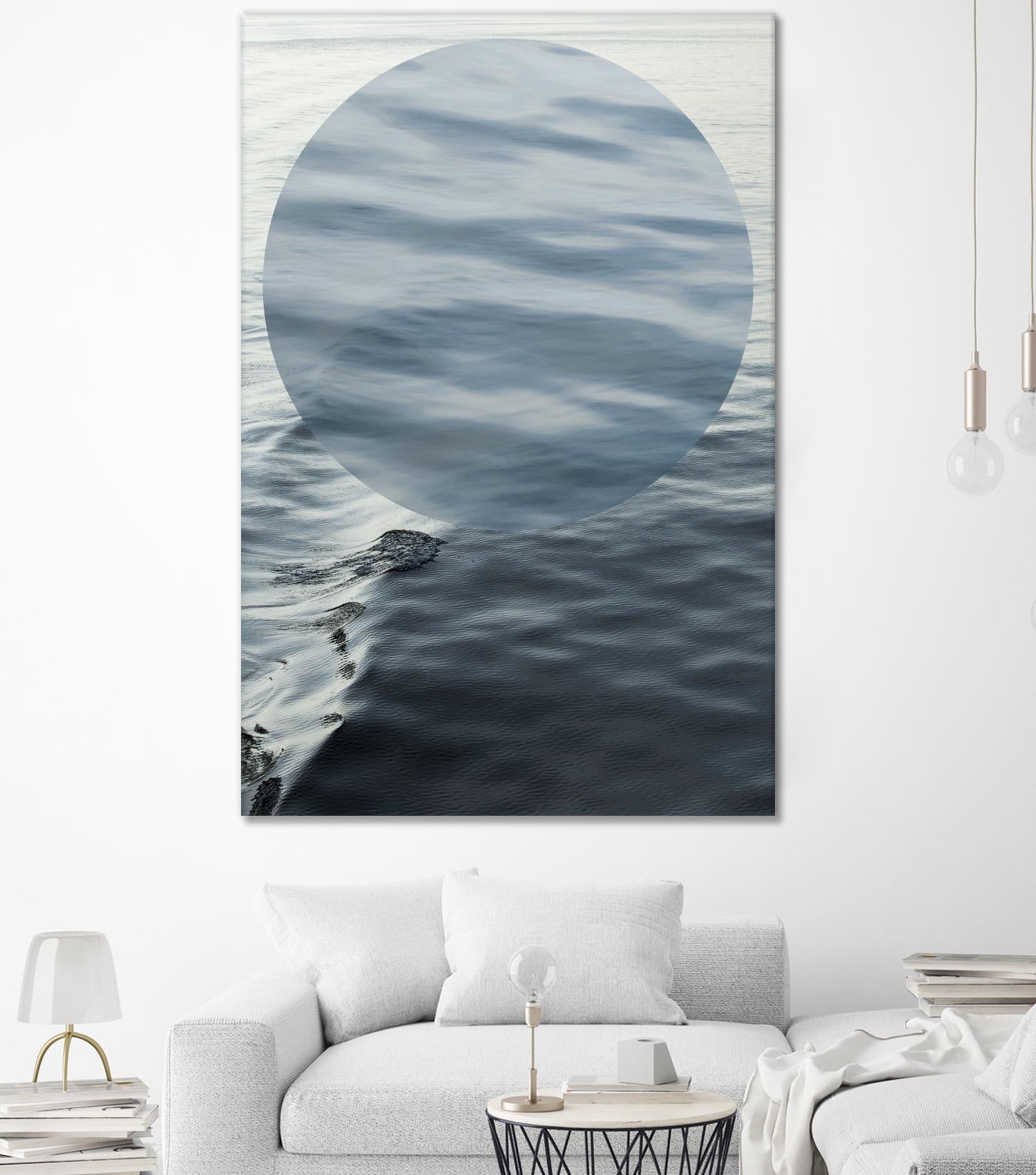 Round Geometric by Aaron Matheson on GIANT ART - grey photo art