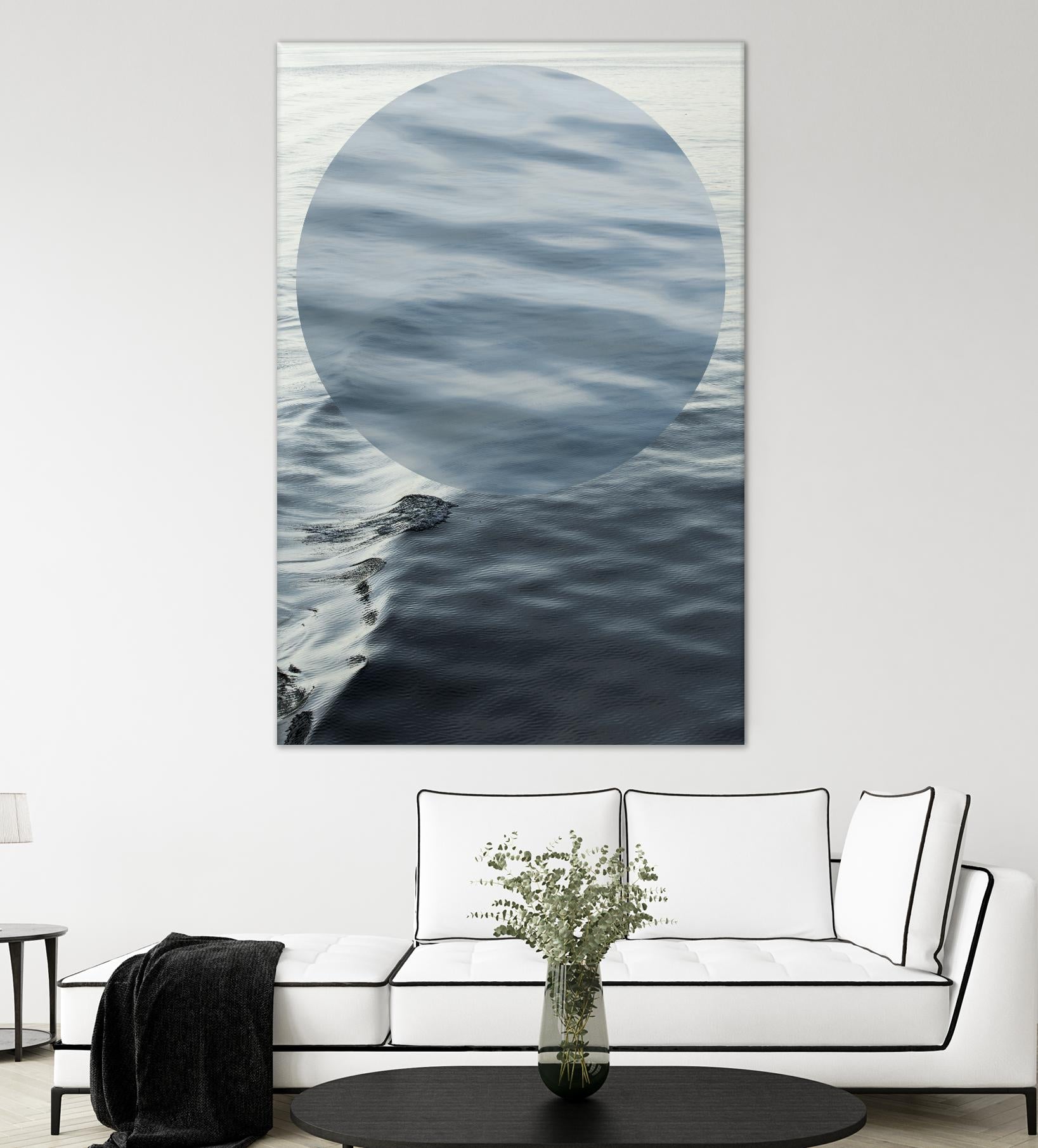 Round Geometric by Aaron Matheson on GIANT ART - grey photo art