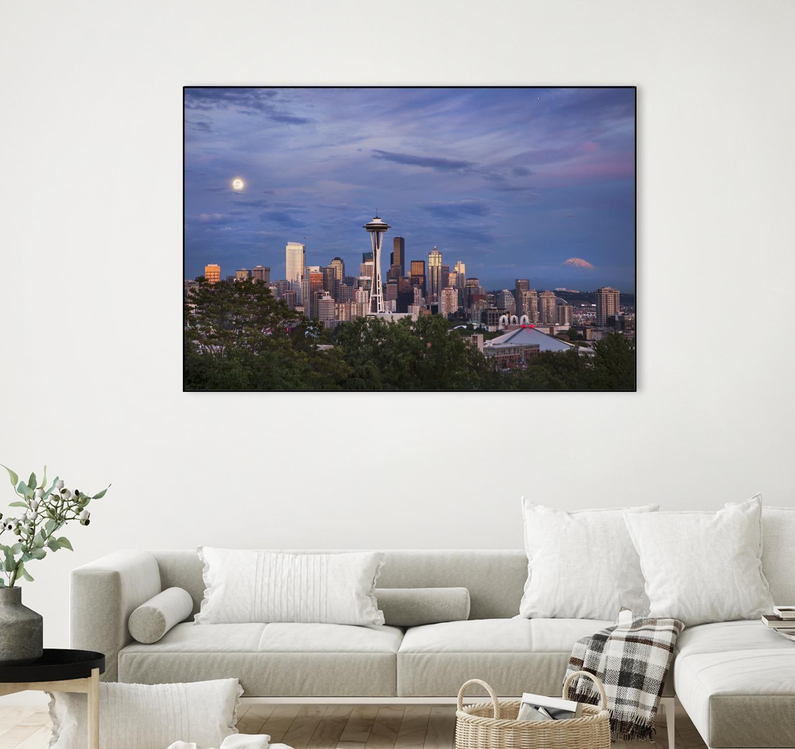 Skyview by Aaron Matheson on GIANT ART - green city scene