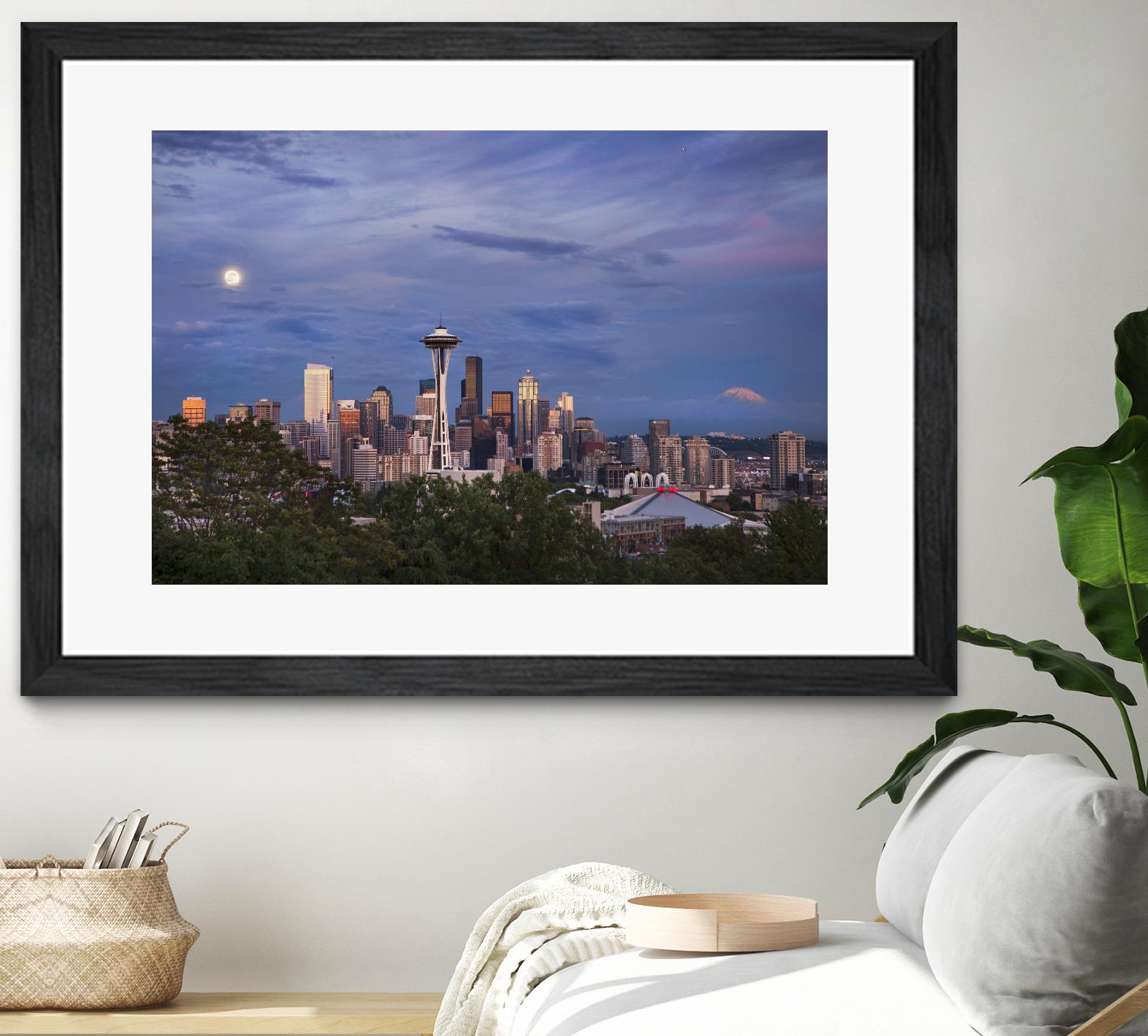 Skyview by Aaron Matheson on GIANT ART - green city scene