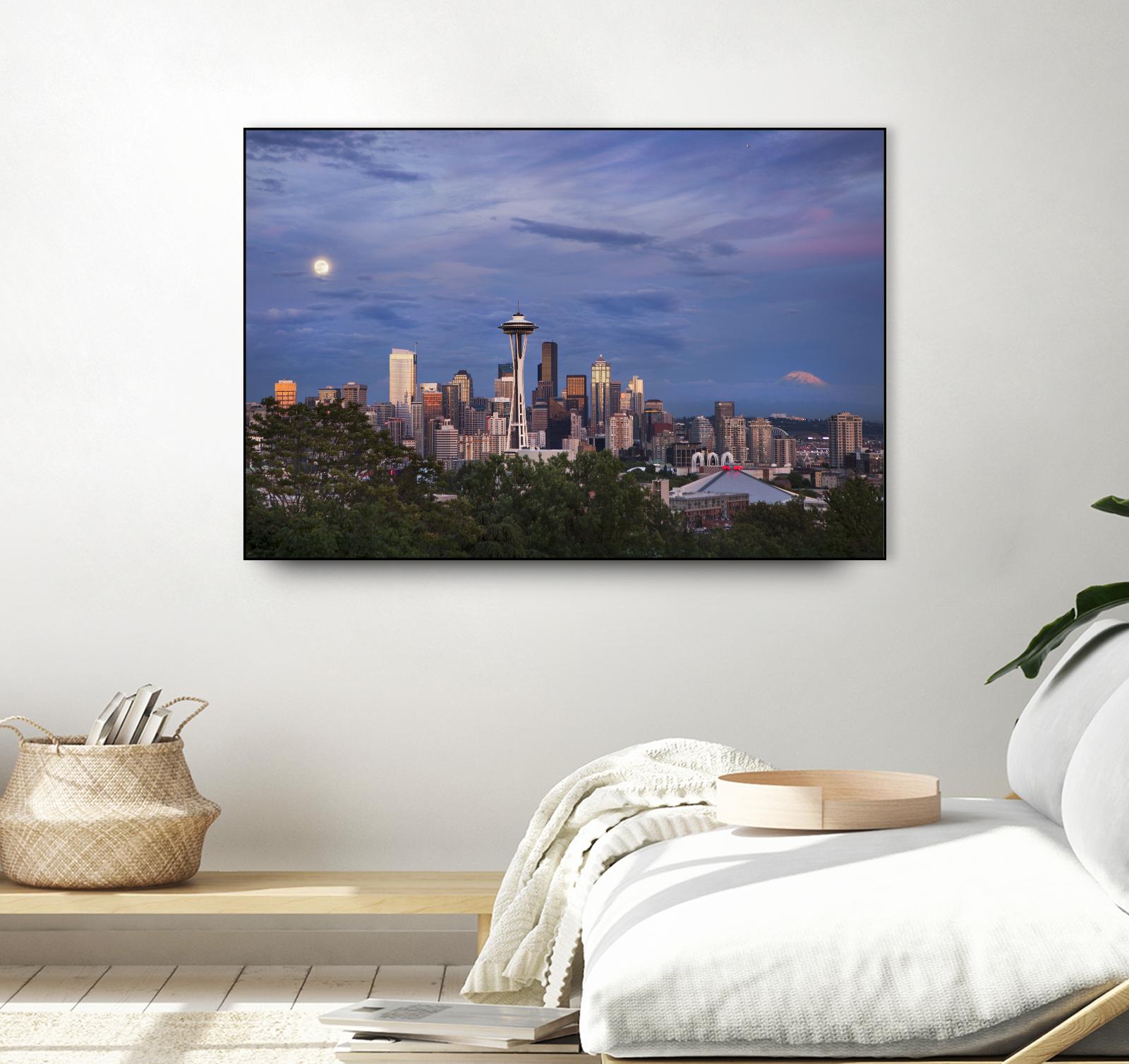 Skyview by Aaron Matheson on GIANT ART - green city scene