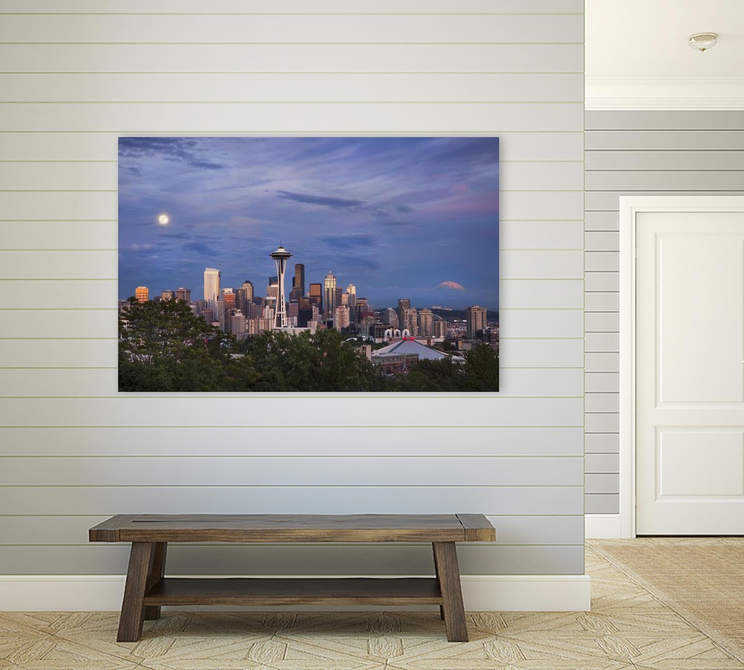 Skyview by Aaron Matheson on GIANT ART - green city scene