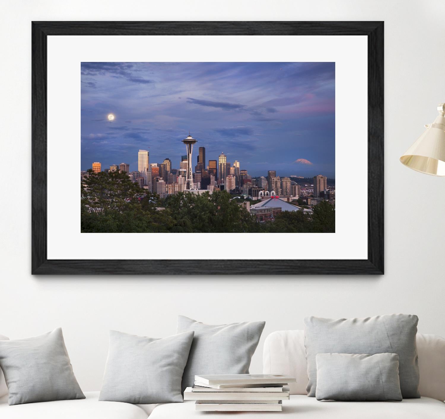 Skyview by Aaron Matheson on GIANT ART - green city scene