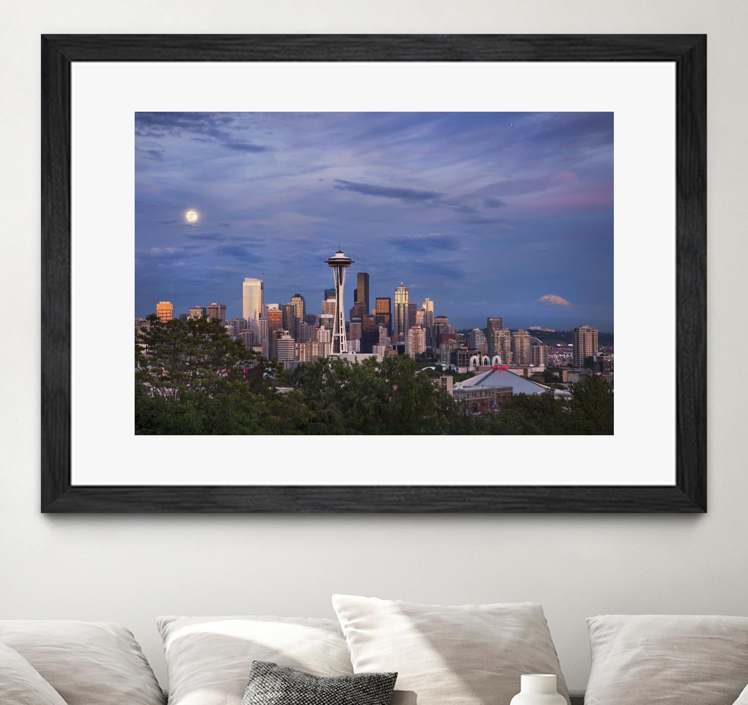 Skyview by Aaron Matheson on GIANT ART - green city scene