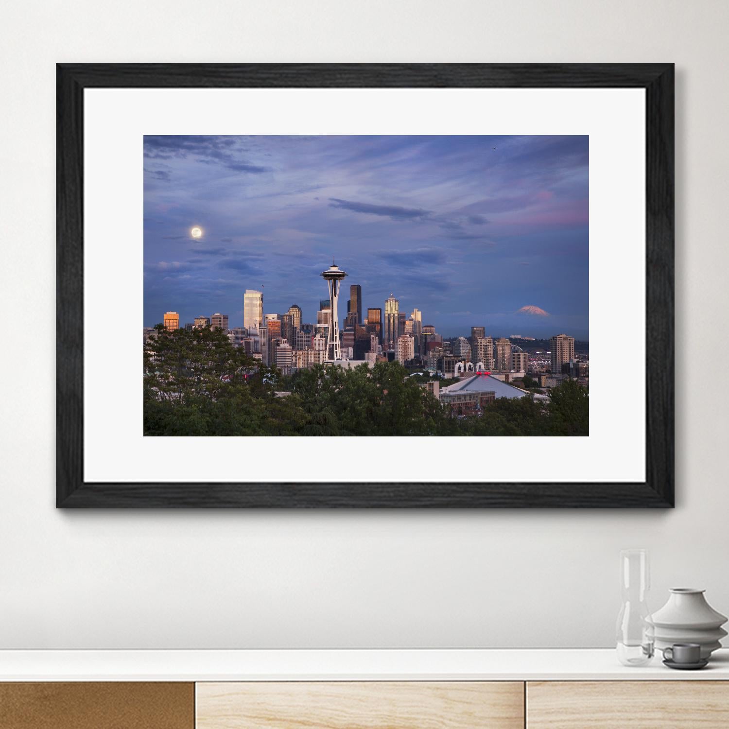 Skyview by Aaron Matheson on GIANT ART - green city scene