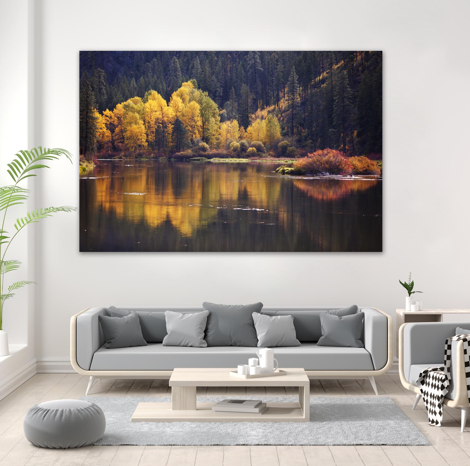 Mirror Visions by Aaron Matheson on GIANT ART - orange landscape