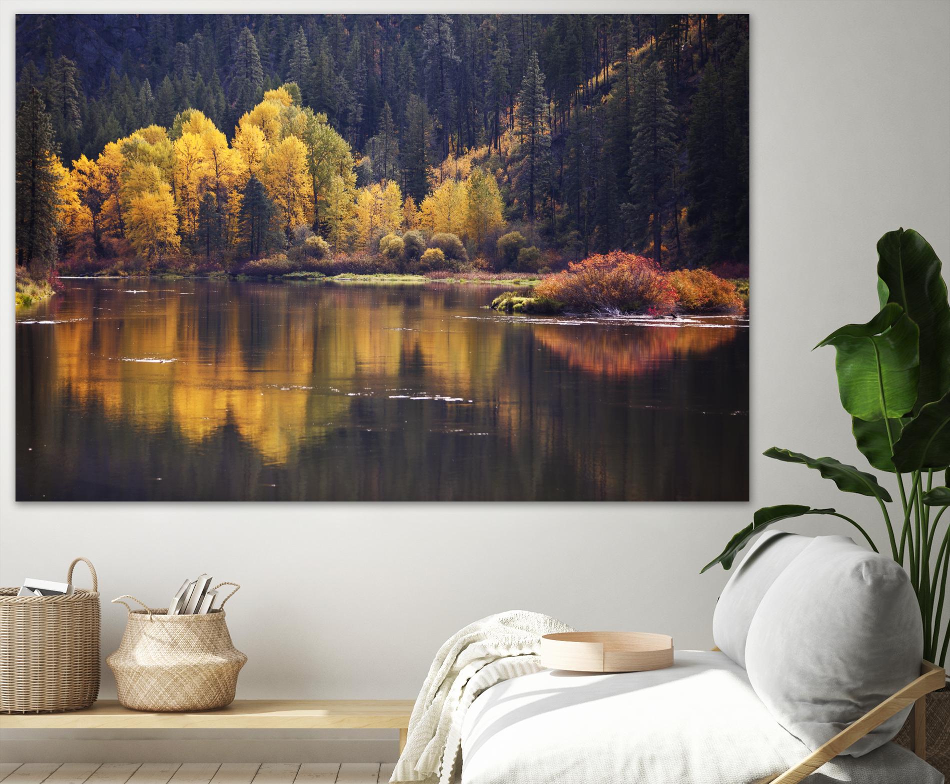 Mirror Visions by Aaron Matheson on GIANT ART - orange landscape