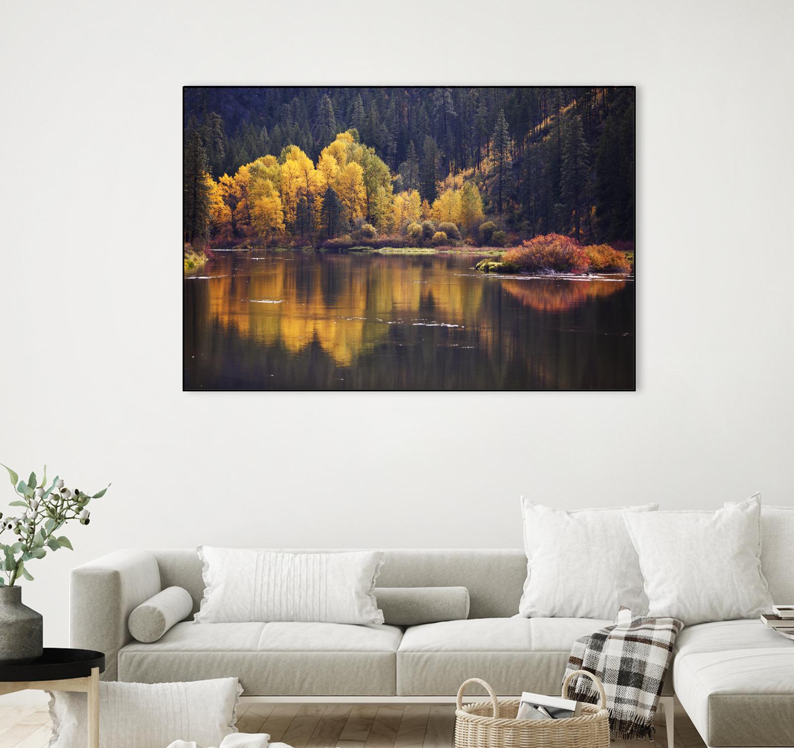 Mirror Visions by Aaron Matheson on GIANT ART - orange landscape