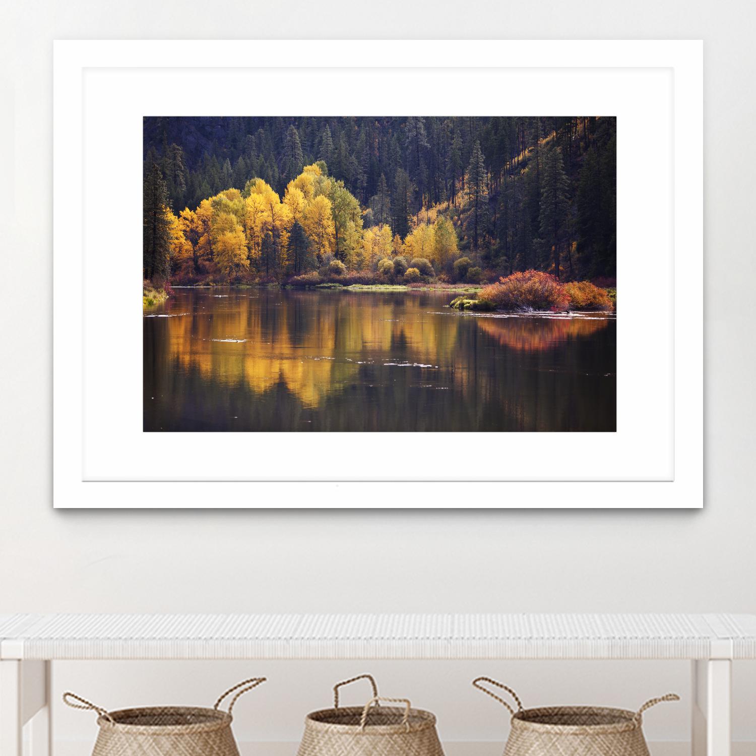 Mirror Visions by Aaron Matheson on GIANT ART - orange landscape