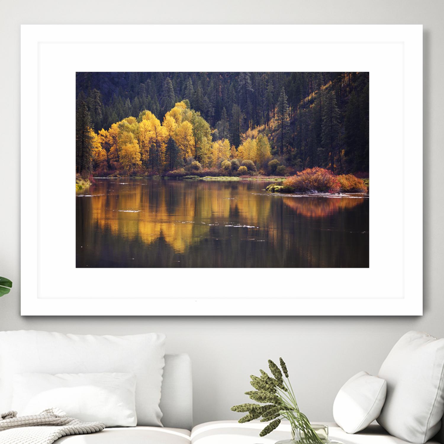 Mirror Visions by Aaron Matheson on GIANT ART - orange landscape