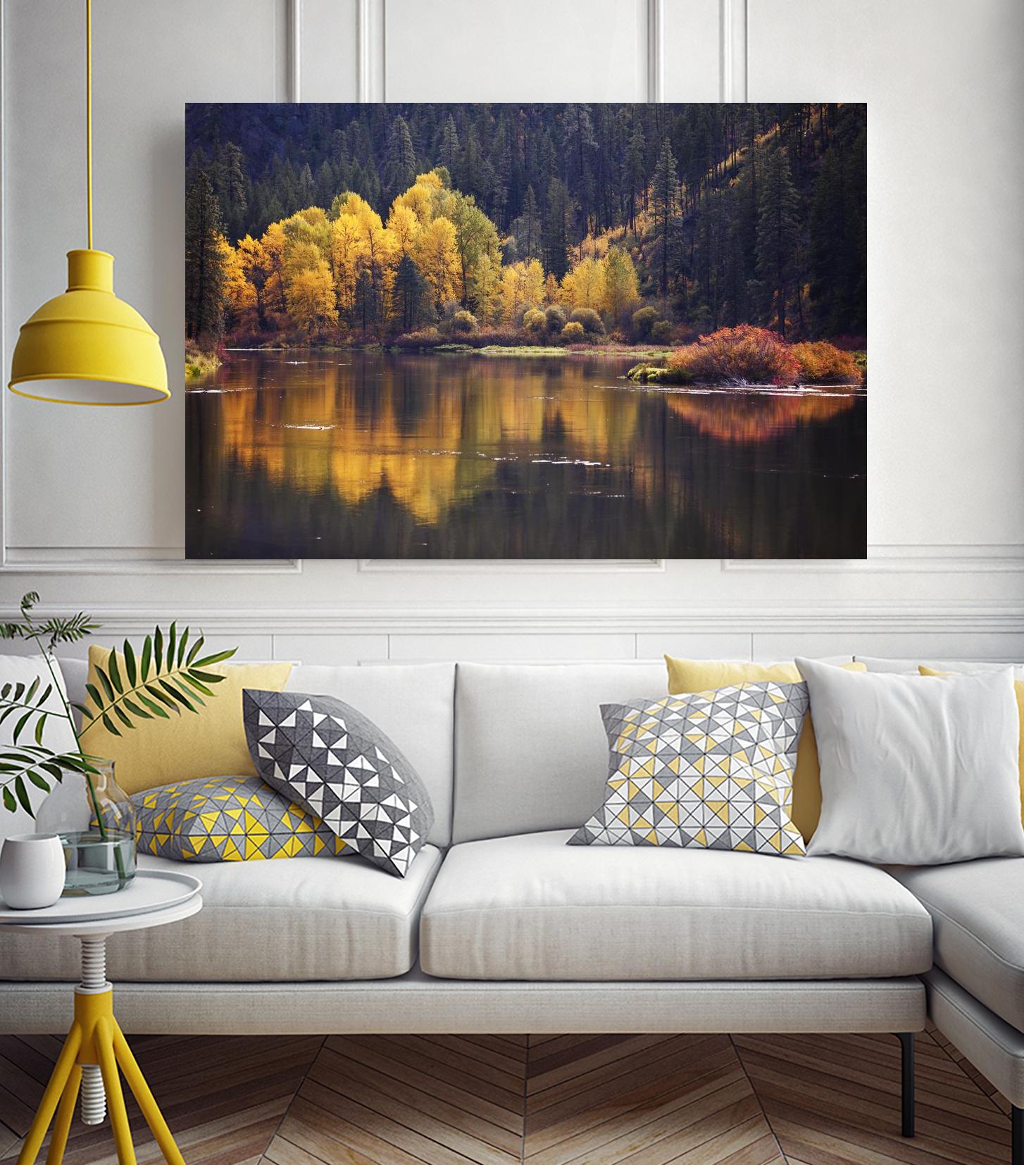 Mirror Visions by Aaron Matheson on GIANT ART - orange landscape