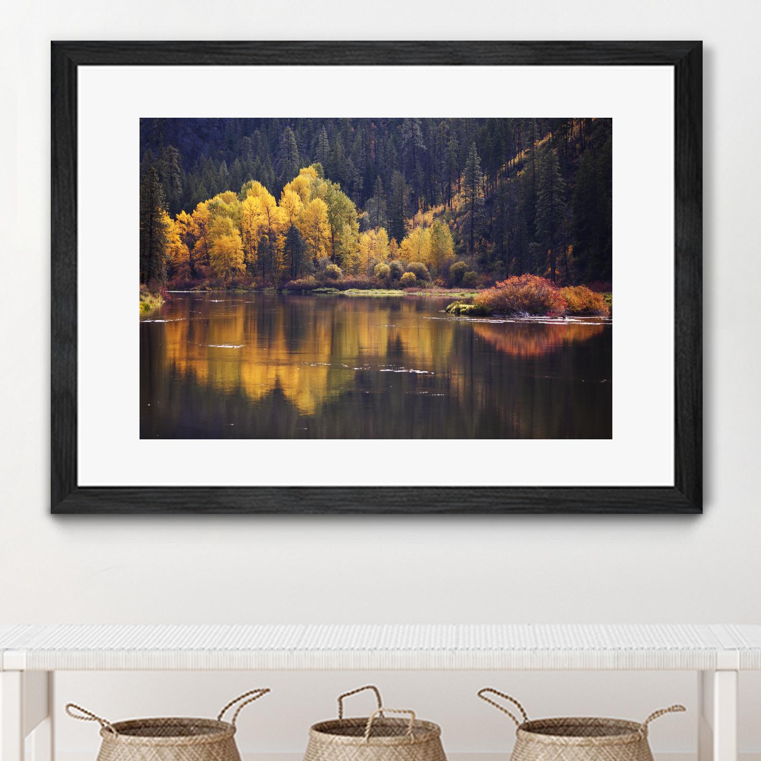 Mirror Visions by Aaron Matheson on GIANT ART - orange landscape