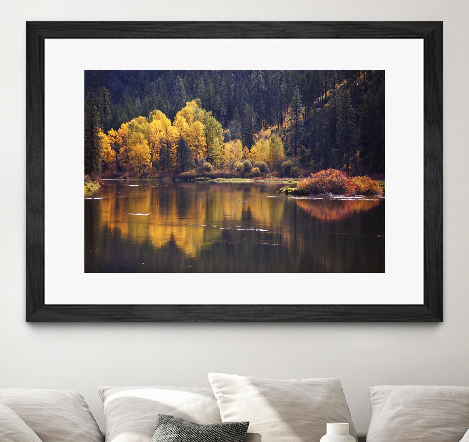 Mirror Visions by Aaron Matheson on GIANT ART - orange landscape