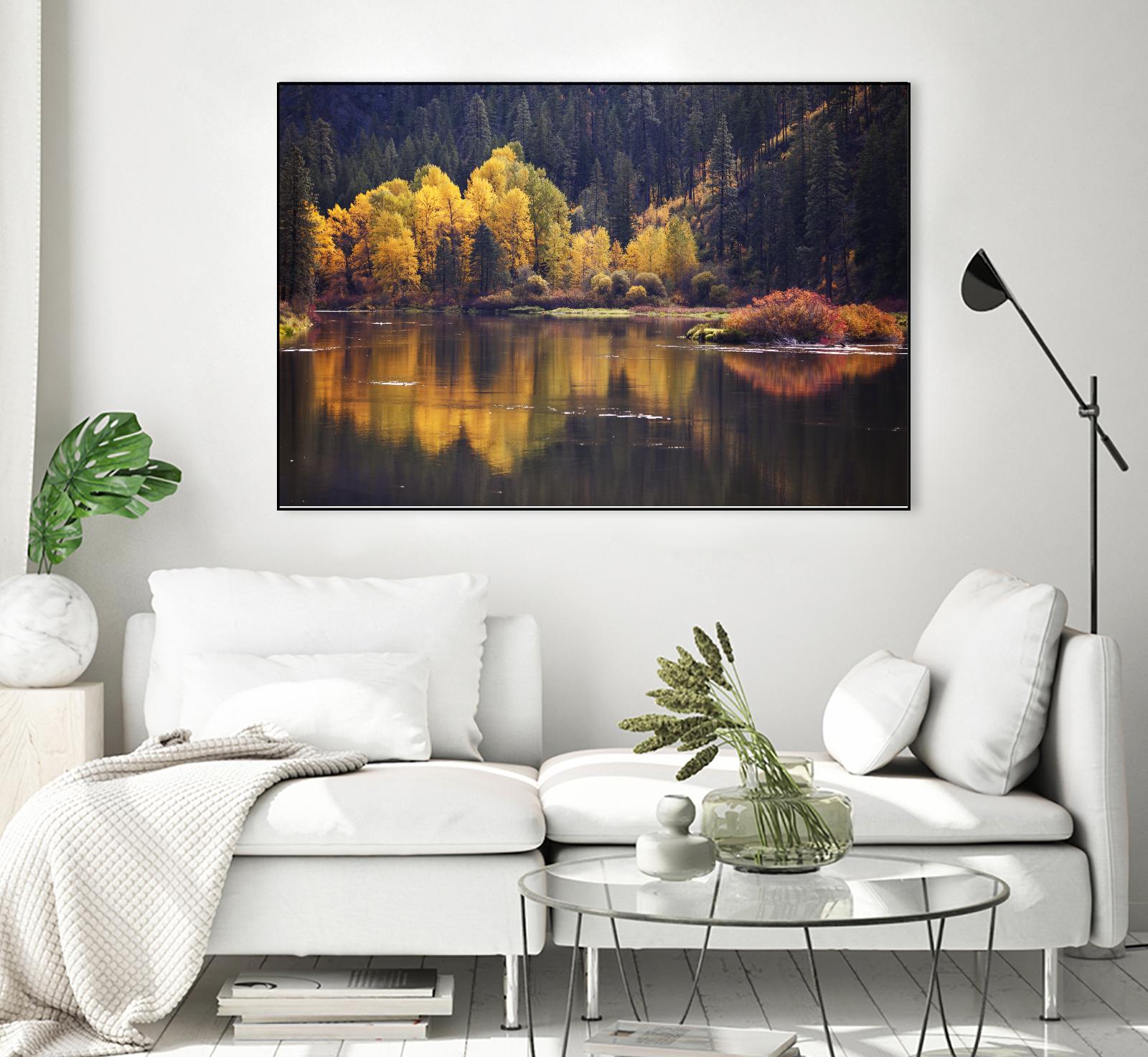 Mirror Visions by Aaron Matheson on GIANT ART - orange landscape