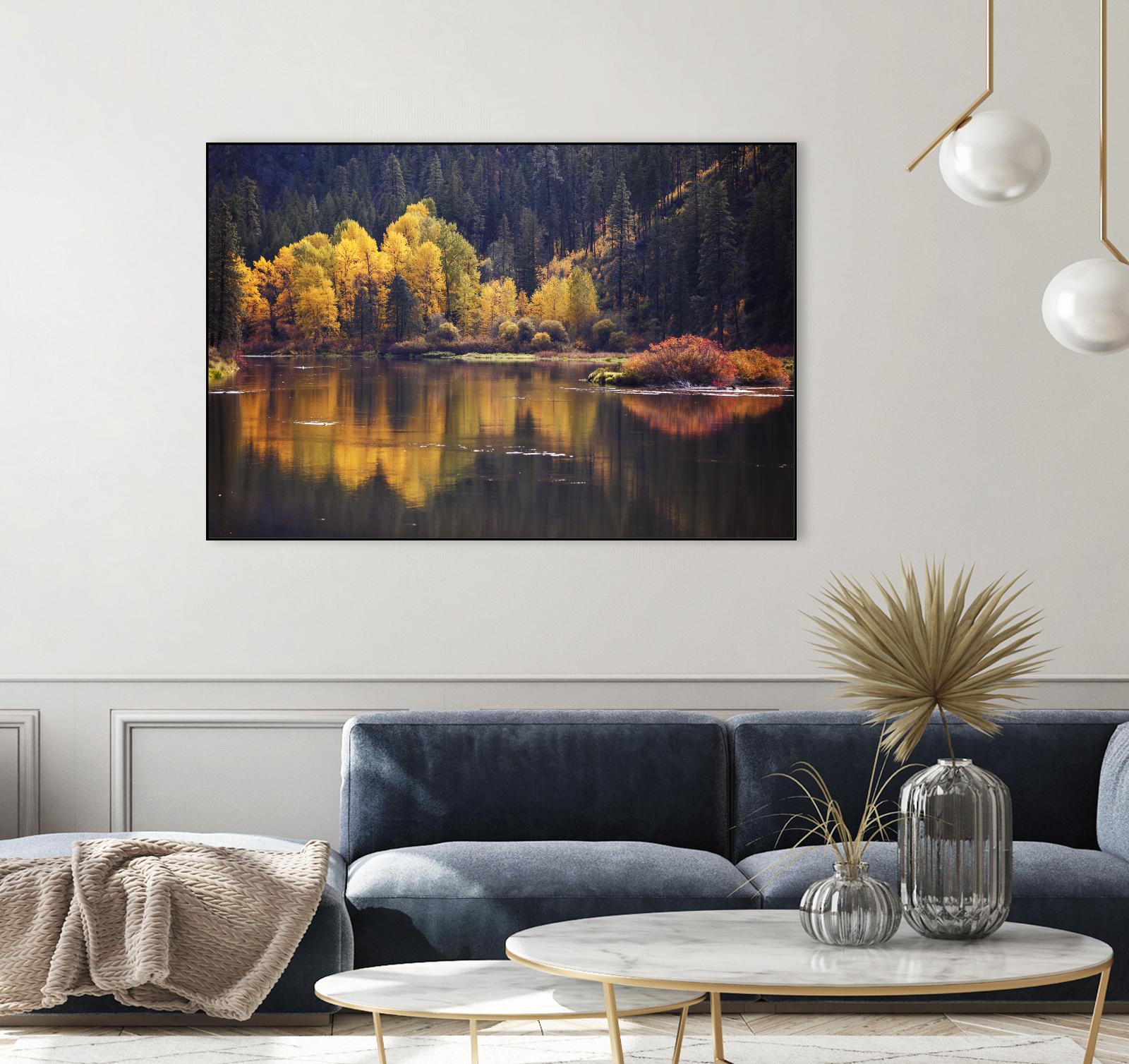 Mirror Visions by Aaron Matheson on GIANT ART - orange landscape