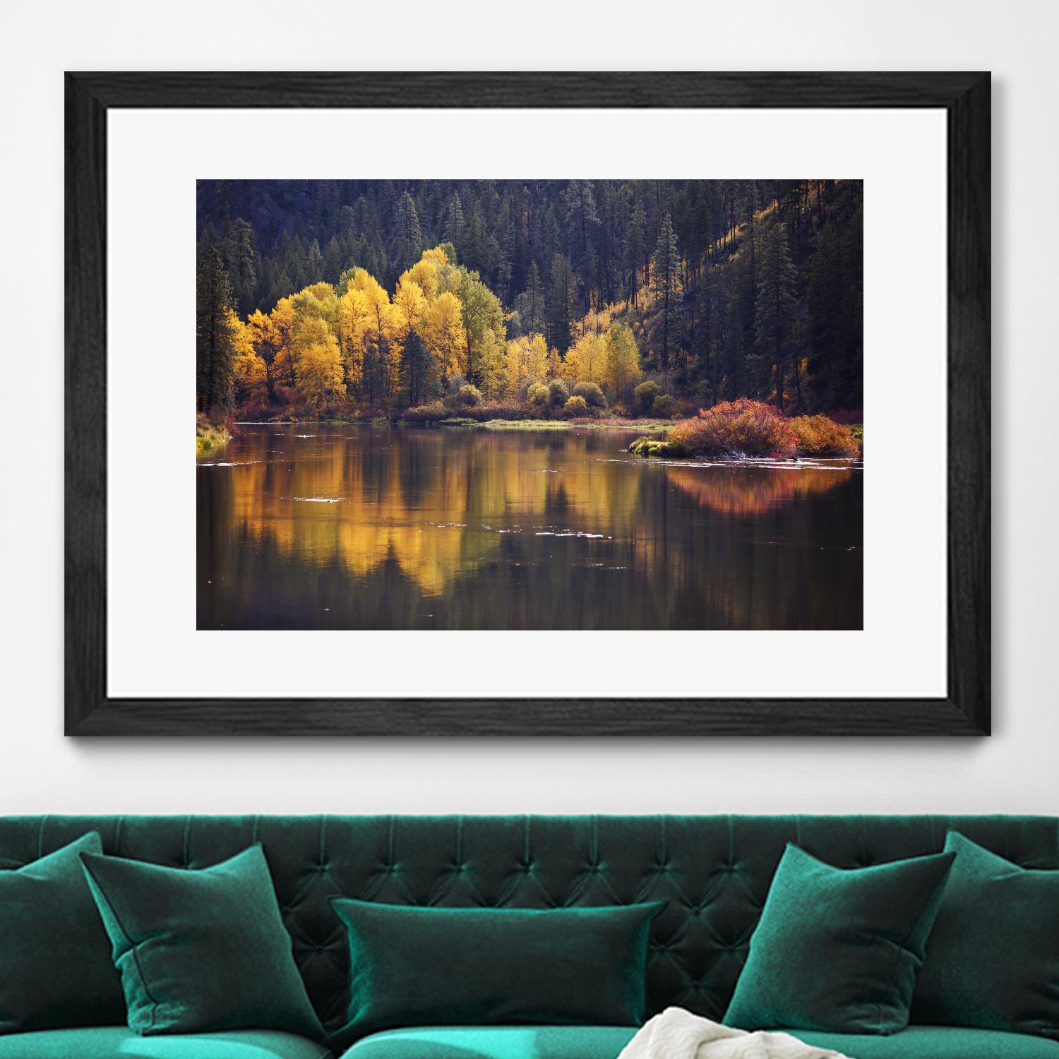 Mirror Visions by Aaron Matheson on GIANT ART - orange landscape