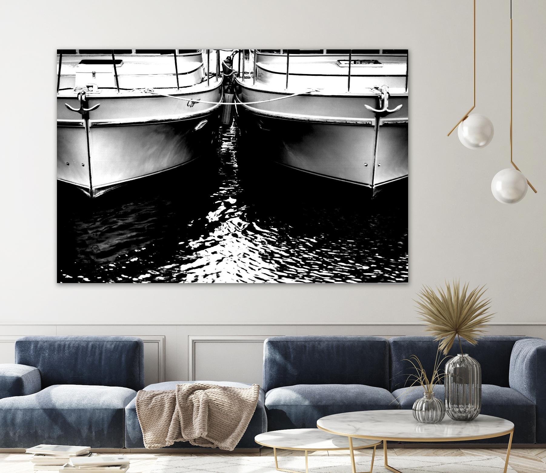 Waiting our Turn by Aaron Matheson on GIANT ART - white nautical