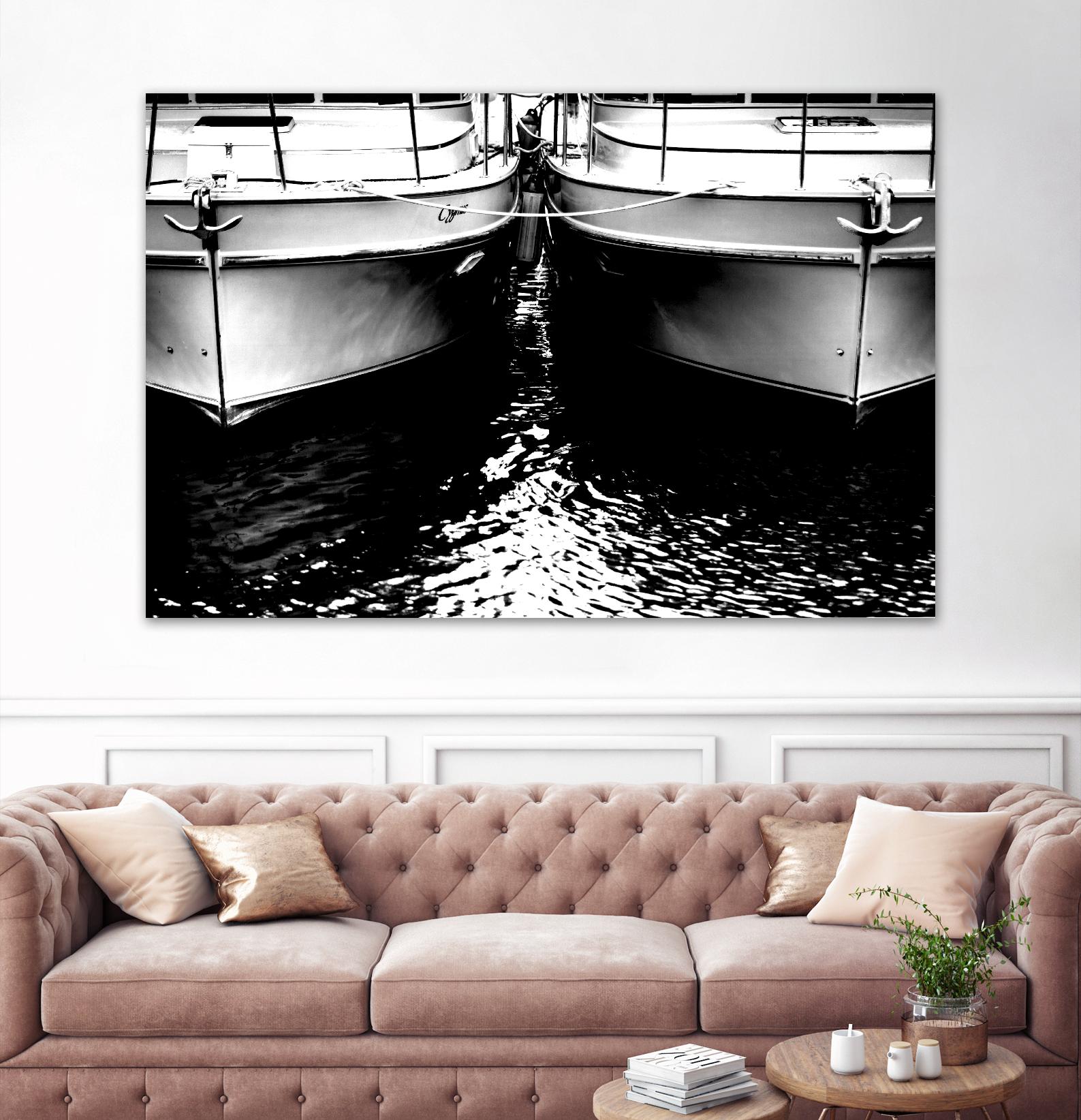 Waiting our Turn by Aaron Matheson on GIANT ART - white nautical