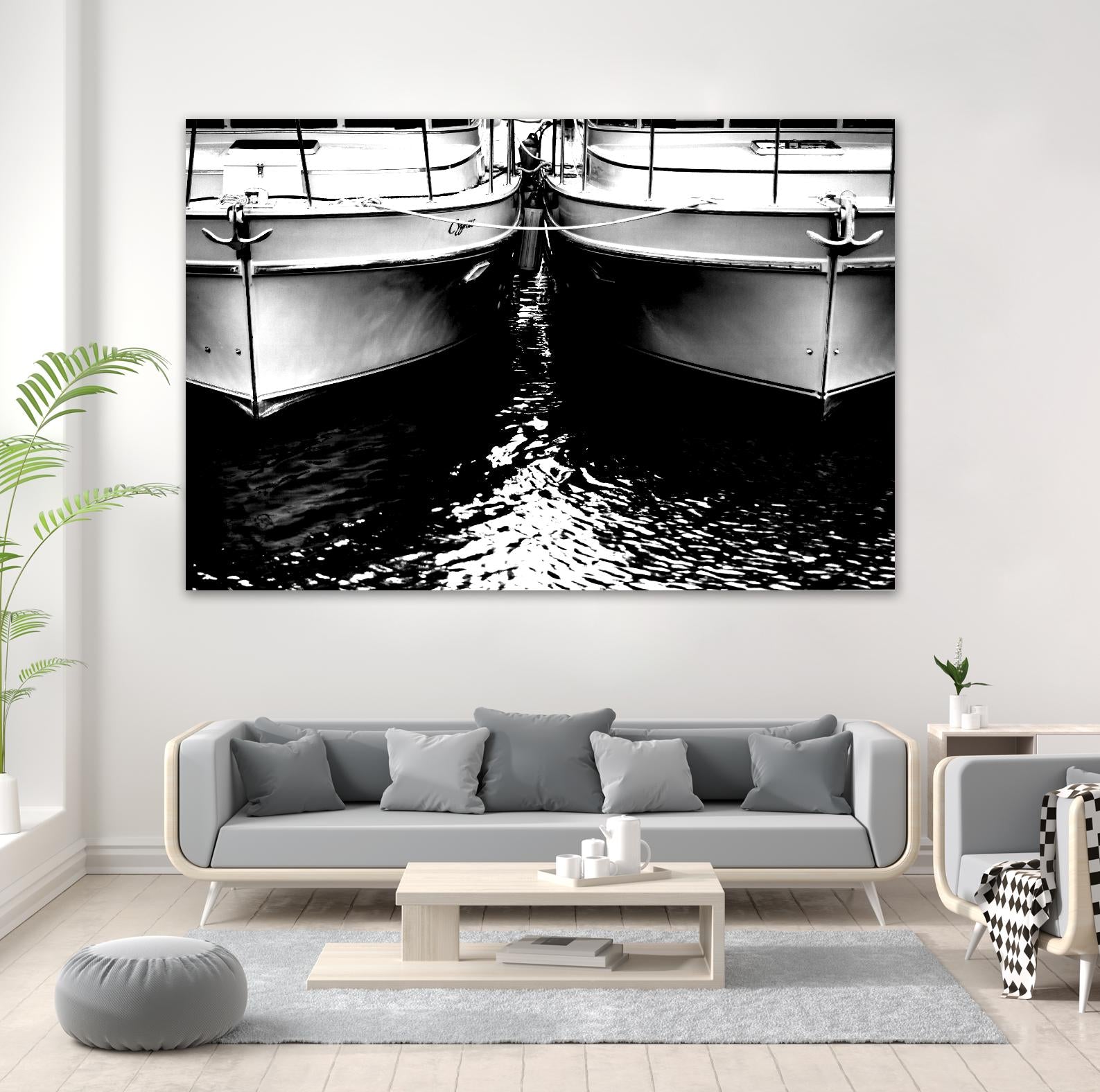 Waiting our Turn by Aaron Matheson on GIANT ART - white nautical