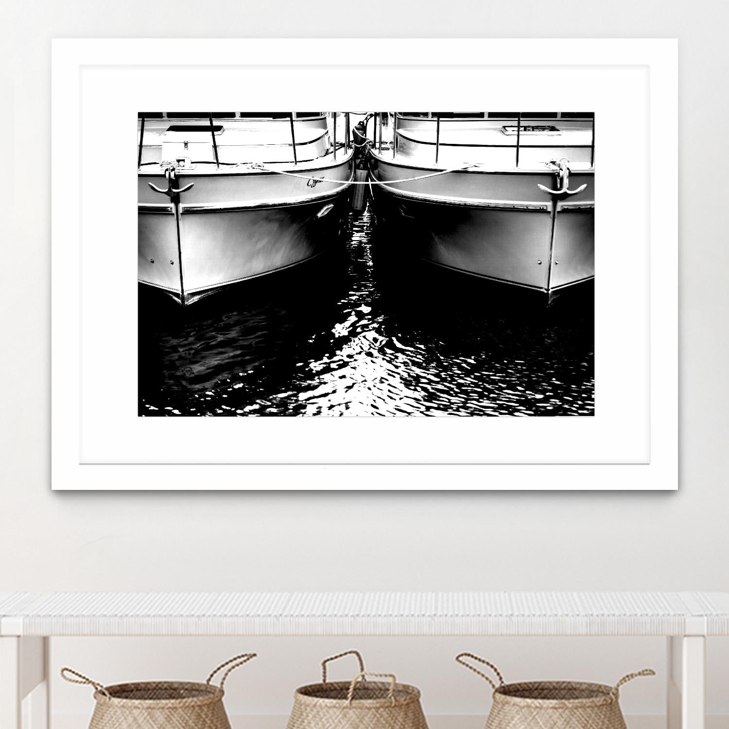 Waiting our Turn by Aaron Matheson on GIANT ART - white nautical