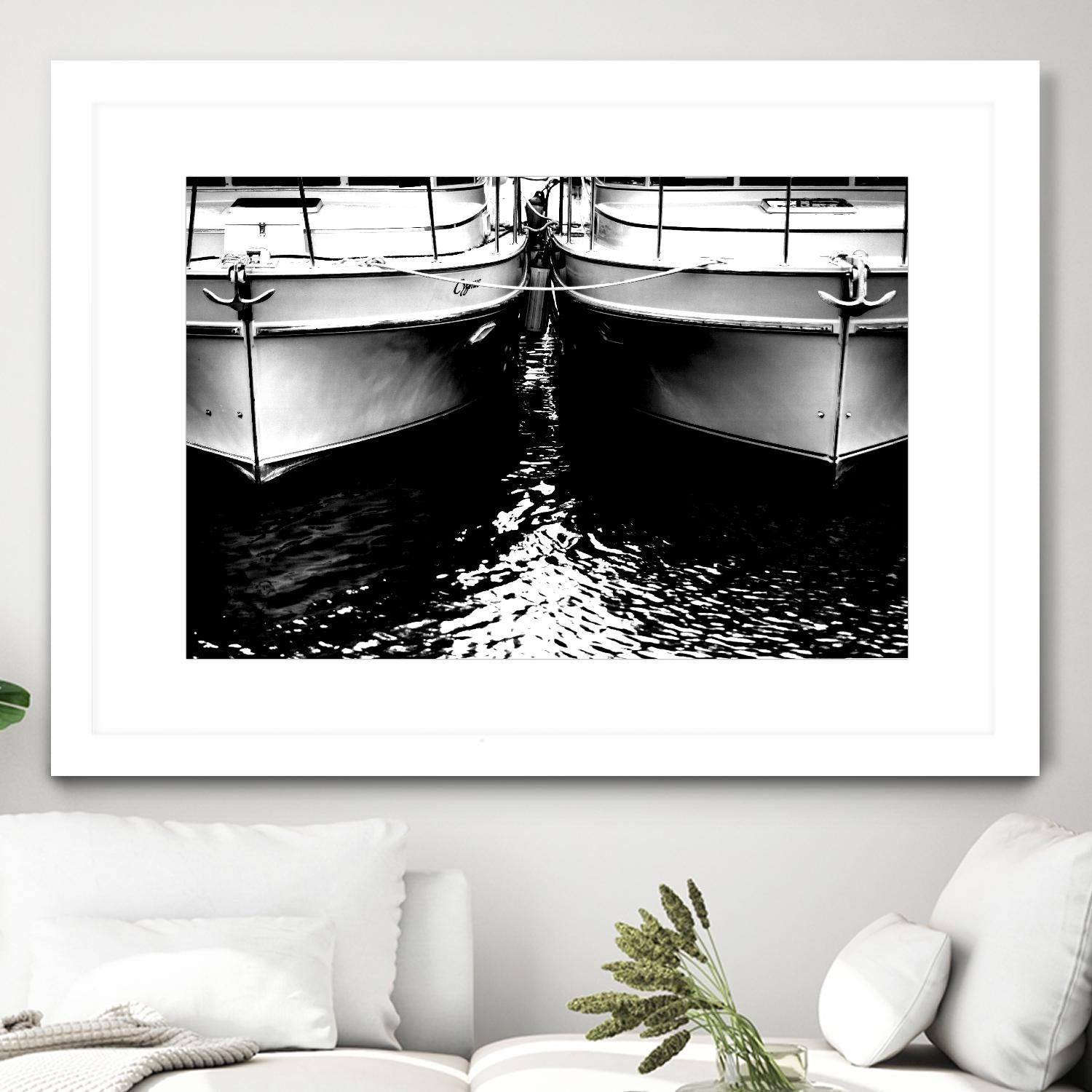 Waiting our Turn by Aaron Matheson on GIANT ART - white nautical