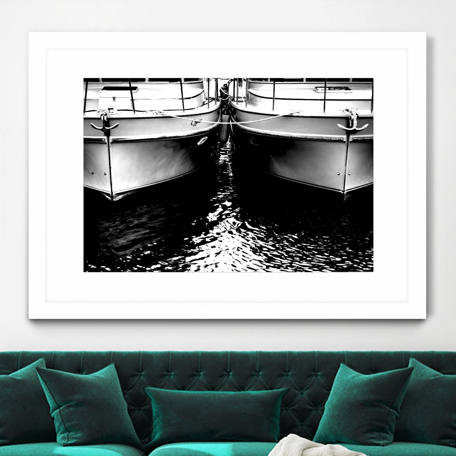 Waiting our Turn by Aaron Matheson on GIANT ART - white nautical